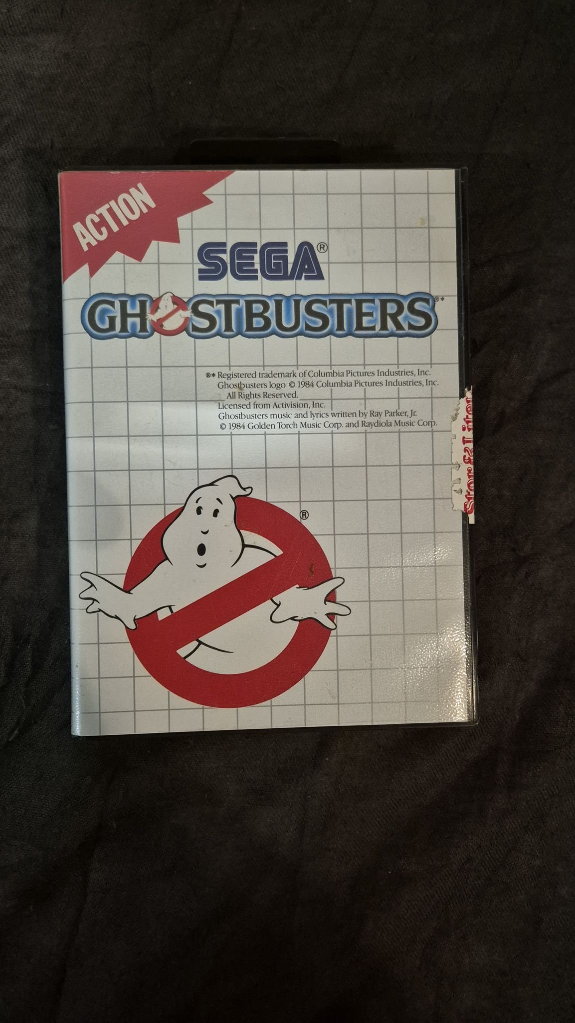 Jeu Ghostbusters Sur Sega Master System – Bon état – Occasion
