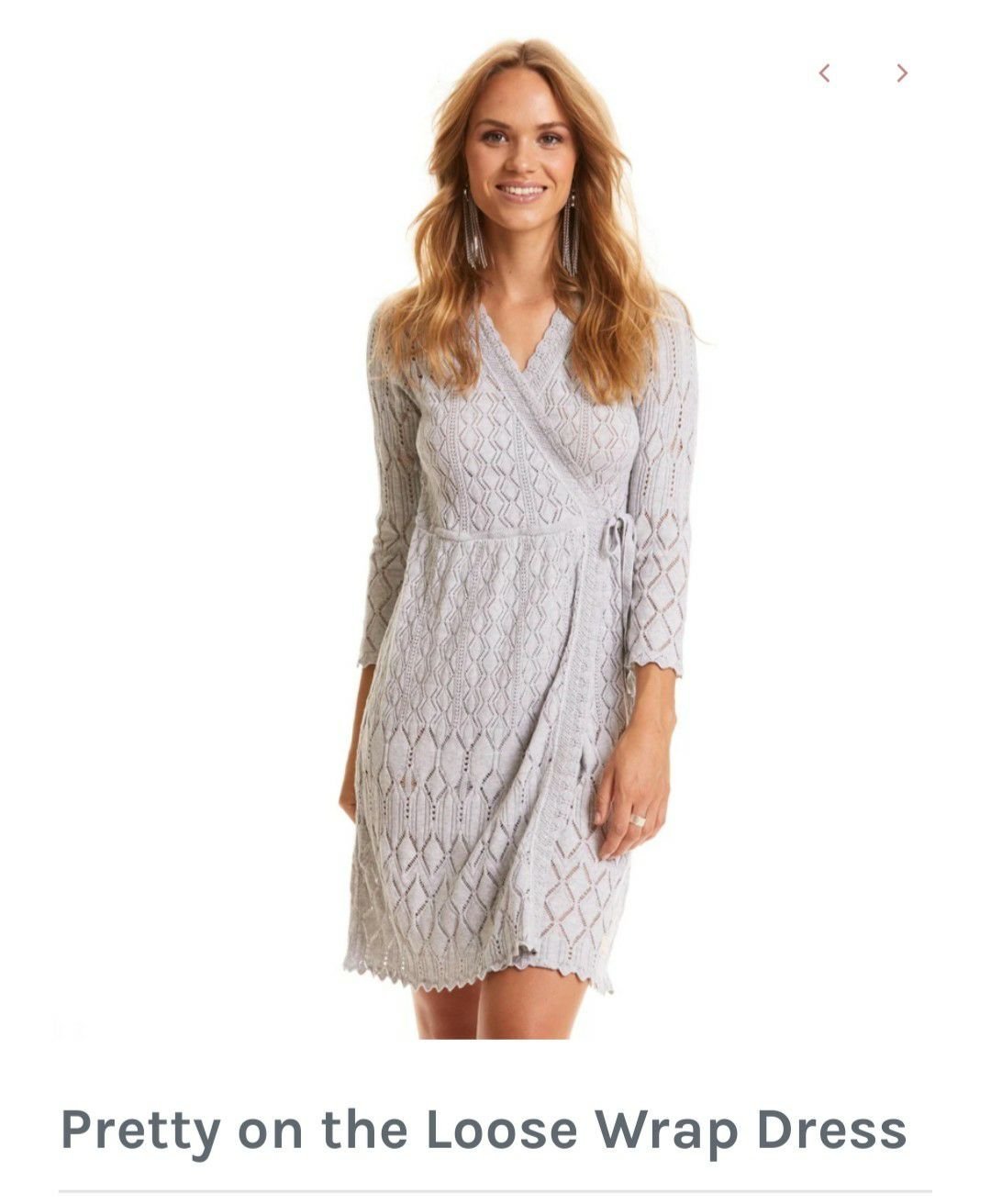 odd molly pretty on the loose wrap dress