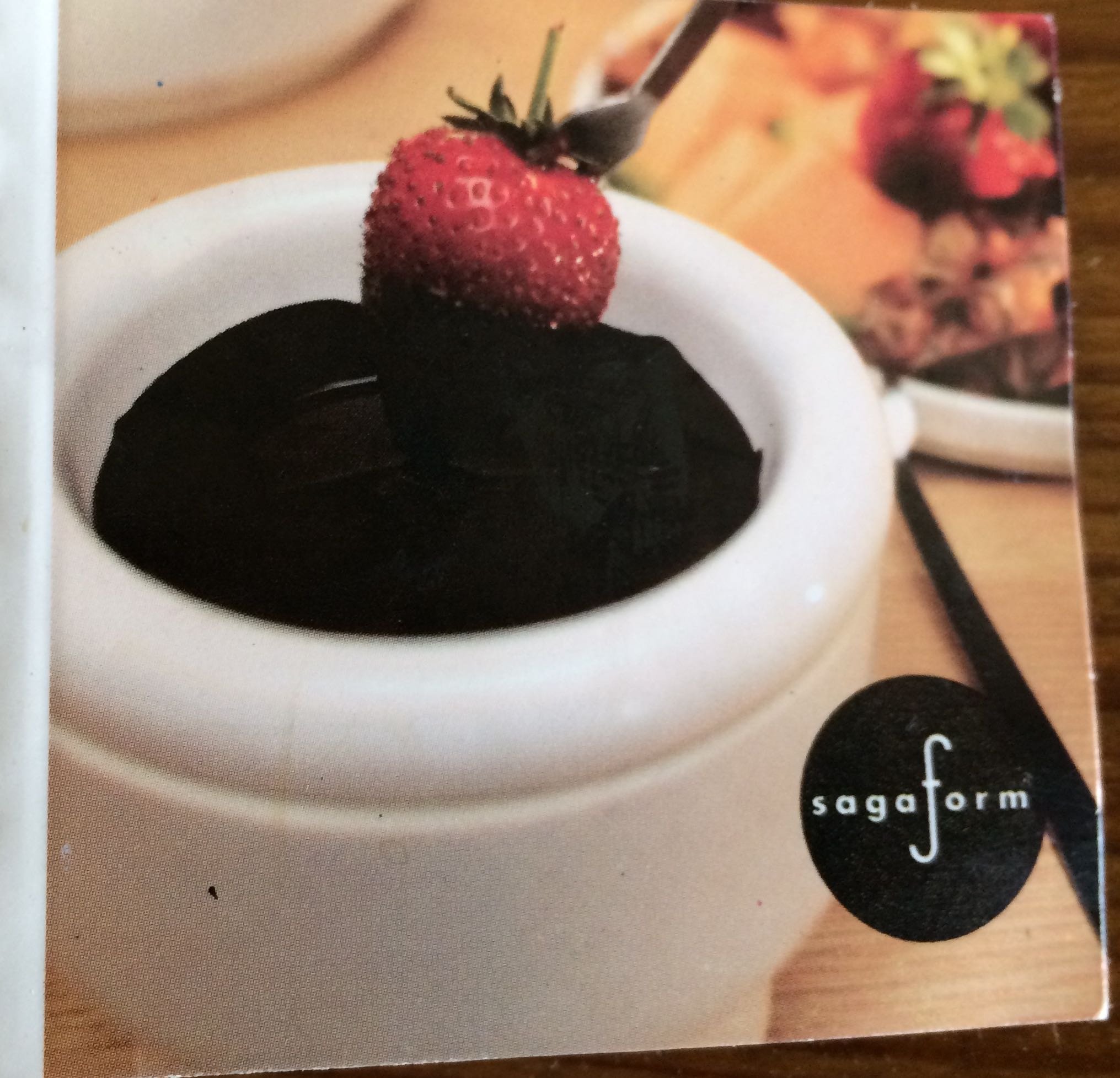 Choklad fondue set med 4 gafflar Sagaform i orginalförpackning