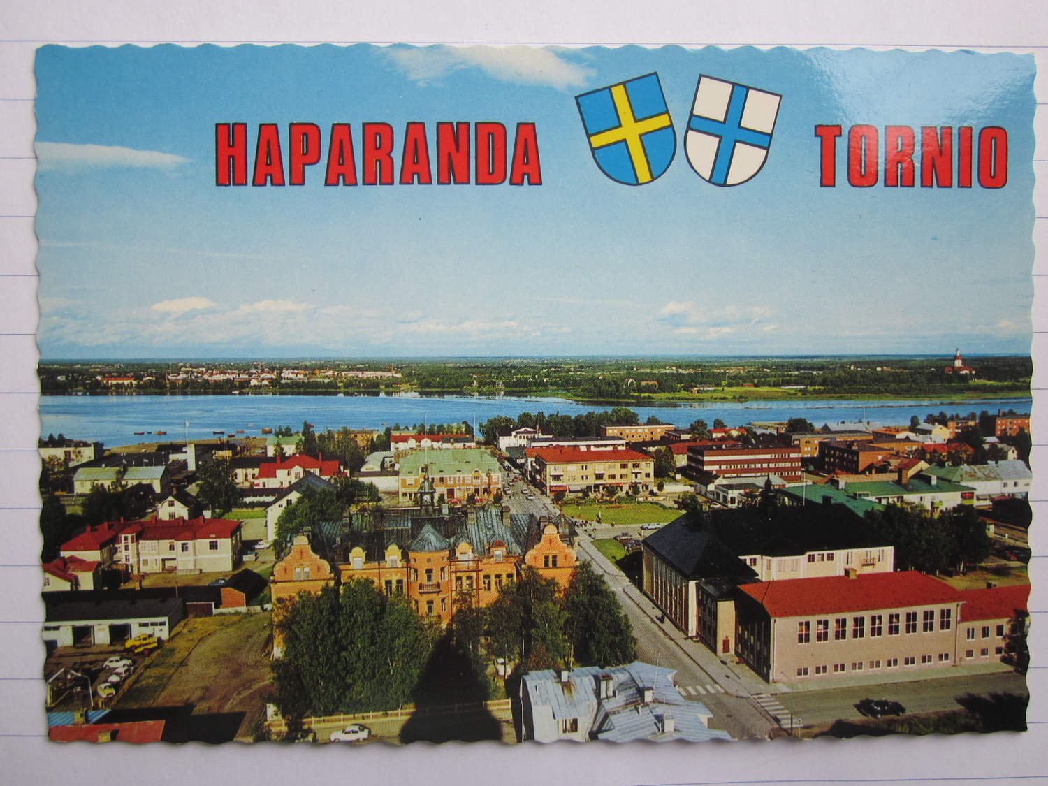 Haparanda Vy över staden med Tornio i bakgrun.. (405104010 Pororanta | Haparanda Tornio