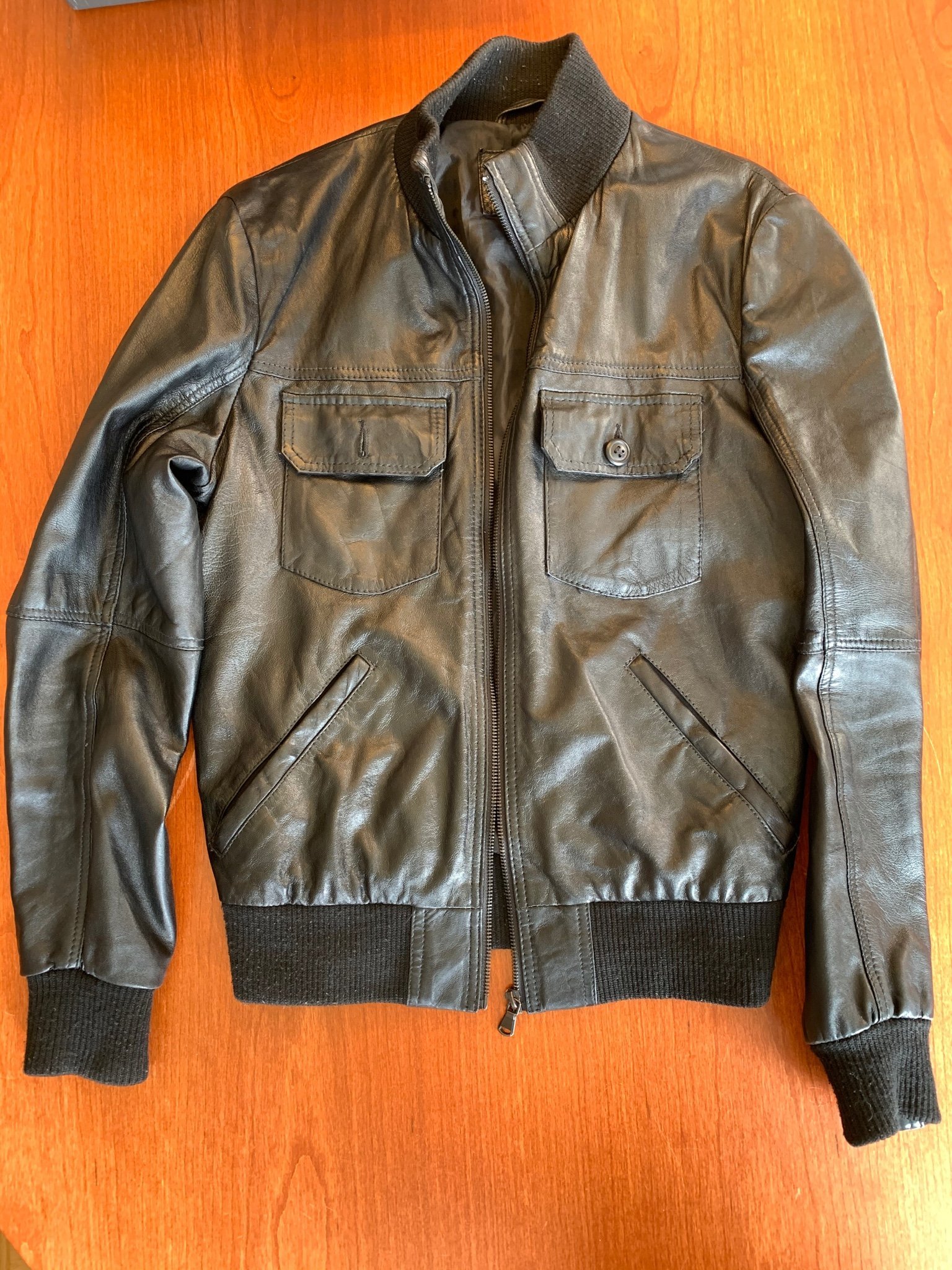 Svart Skinnjacka Zara Youth strl Small (418985128) ᐈ Köp på Svart Skinnjacka Zara Youth strl Small (418985128) ᐈ Köp på