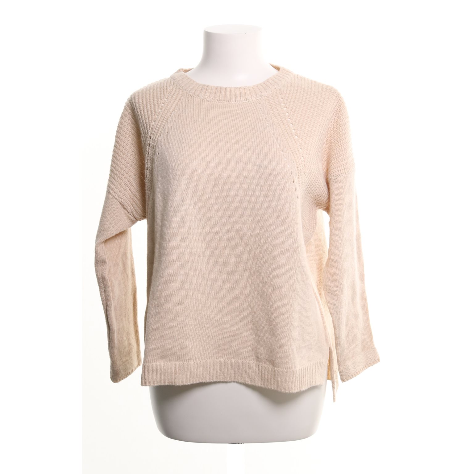 stickad tröja beige stickad tröja beige