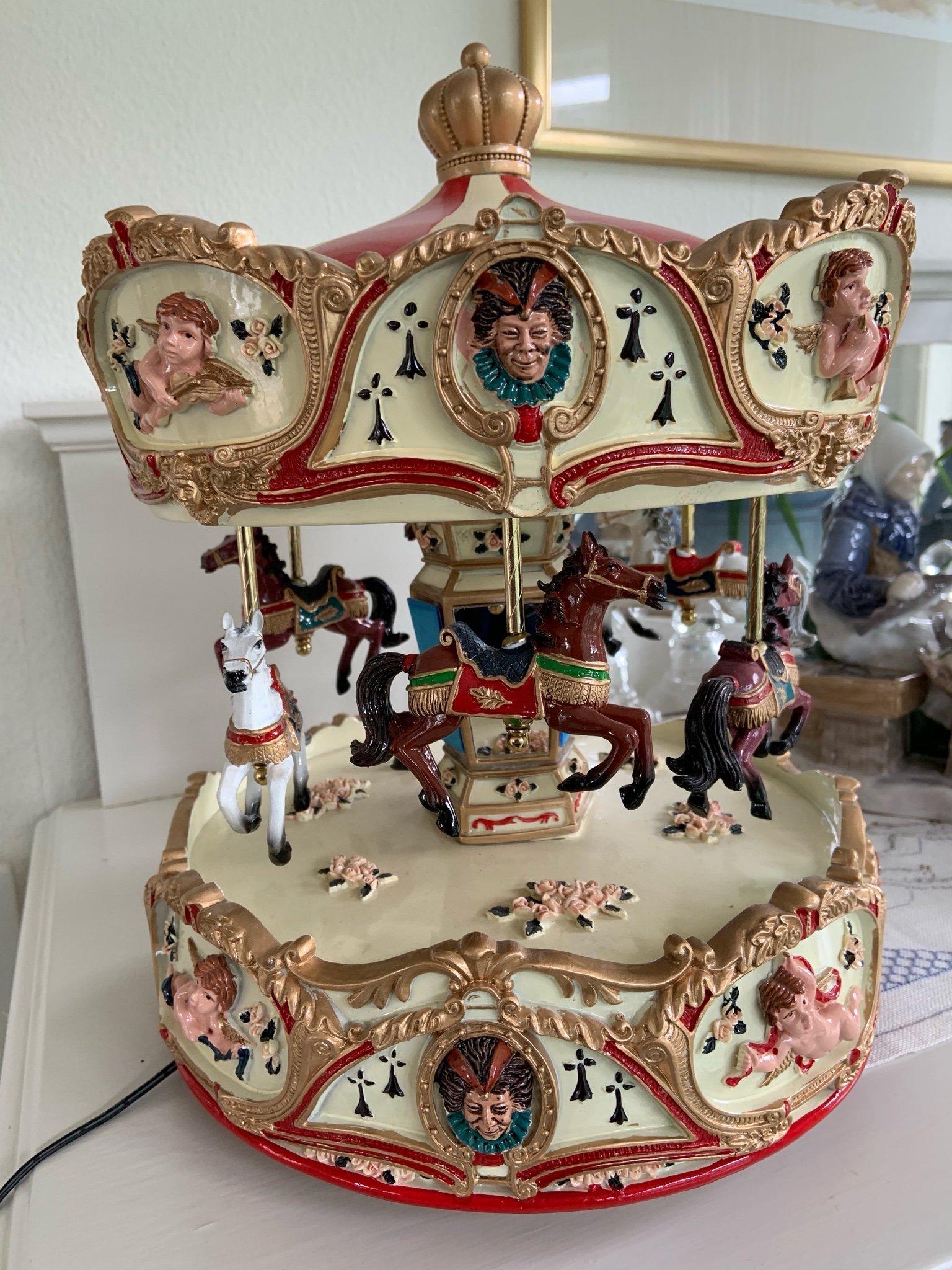 Retro unik karusell, till jul eller barnkammaren (364413009) ᐈ Köp på
