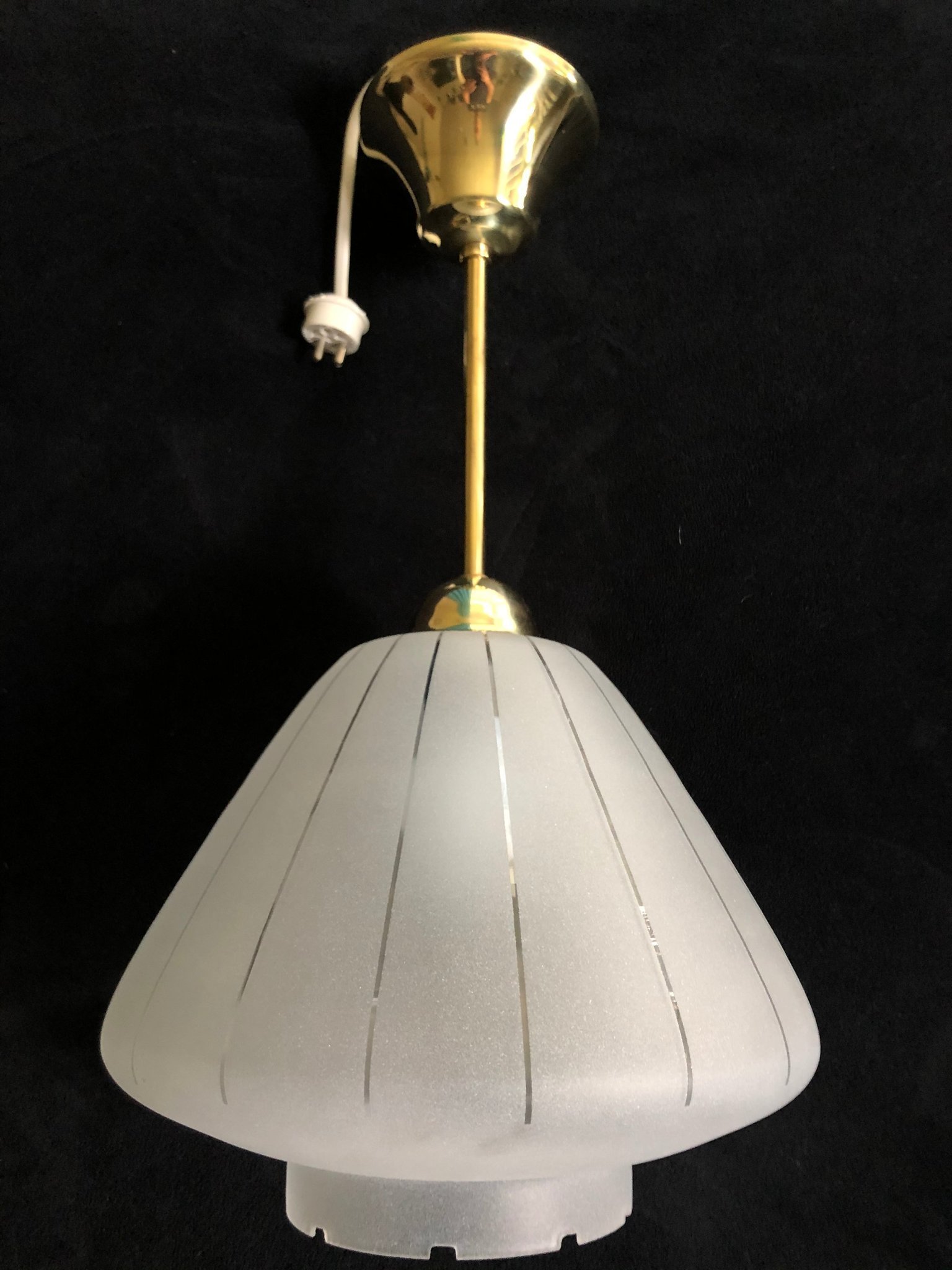 RETRO FUNKIS TAKLAMPA ORREFORS FROSTAT GLAS KUPA! RETRO FUNKIS TAKLAMPA ORREFORS FROSTAT GLAS KUPA!