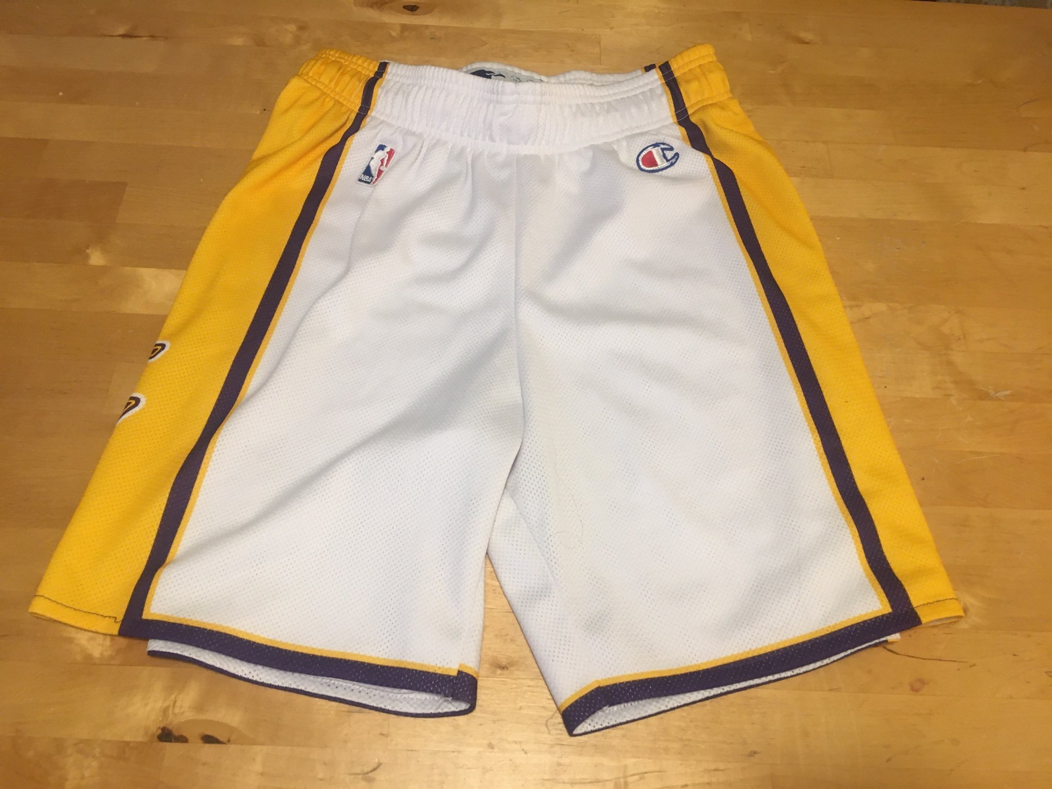 champion lakers shorts