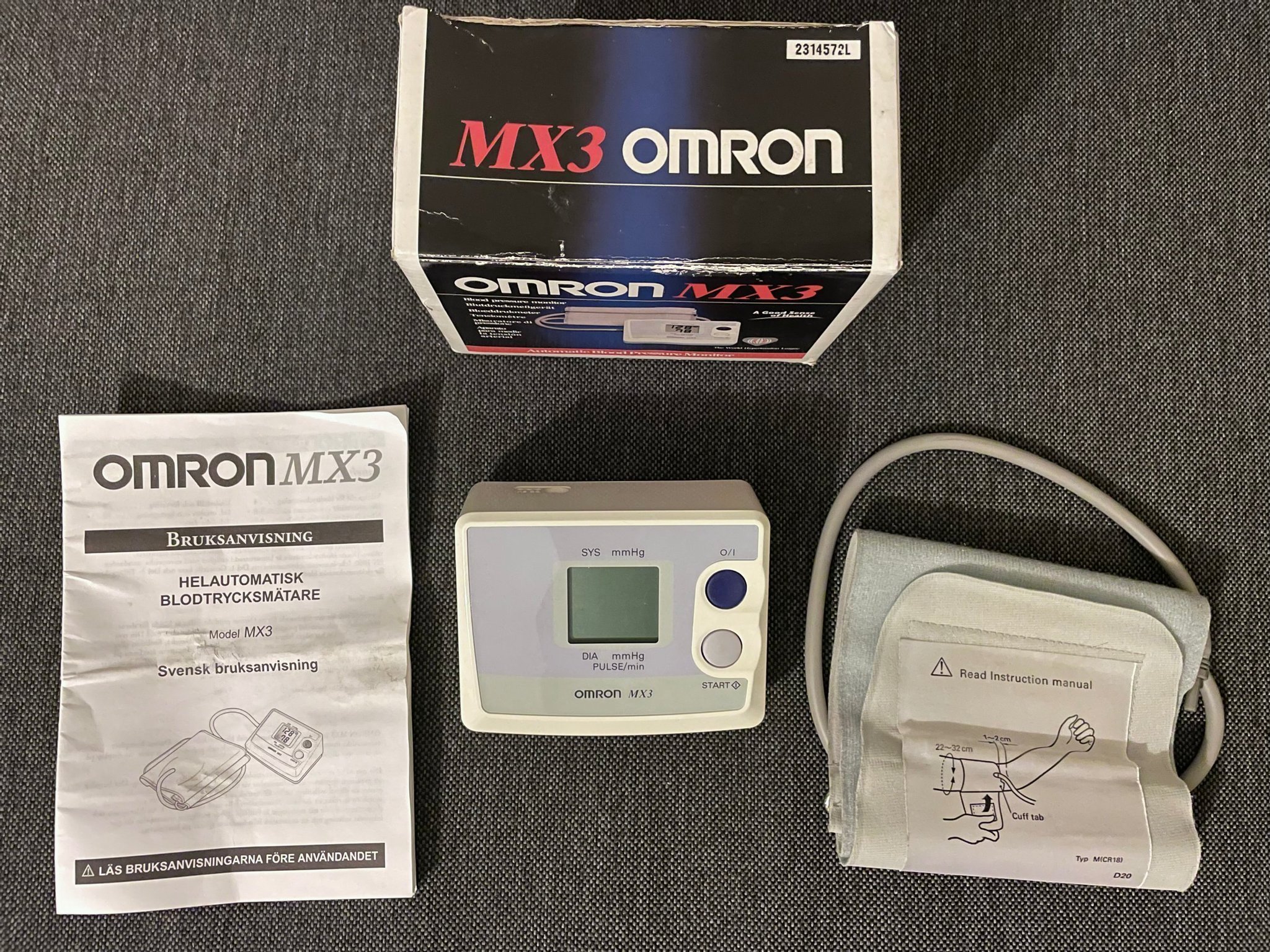 Omron MX3 Blodtrycksmätare Köp på Tradera (570634555)