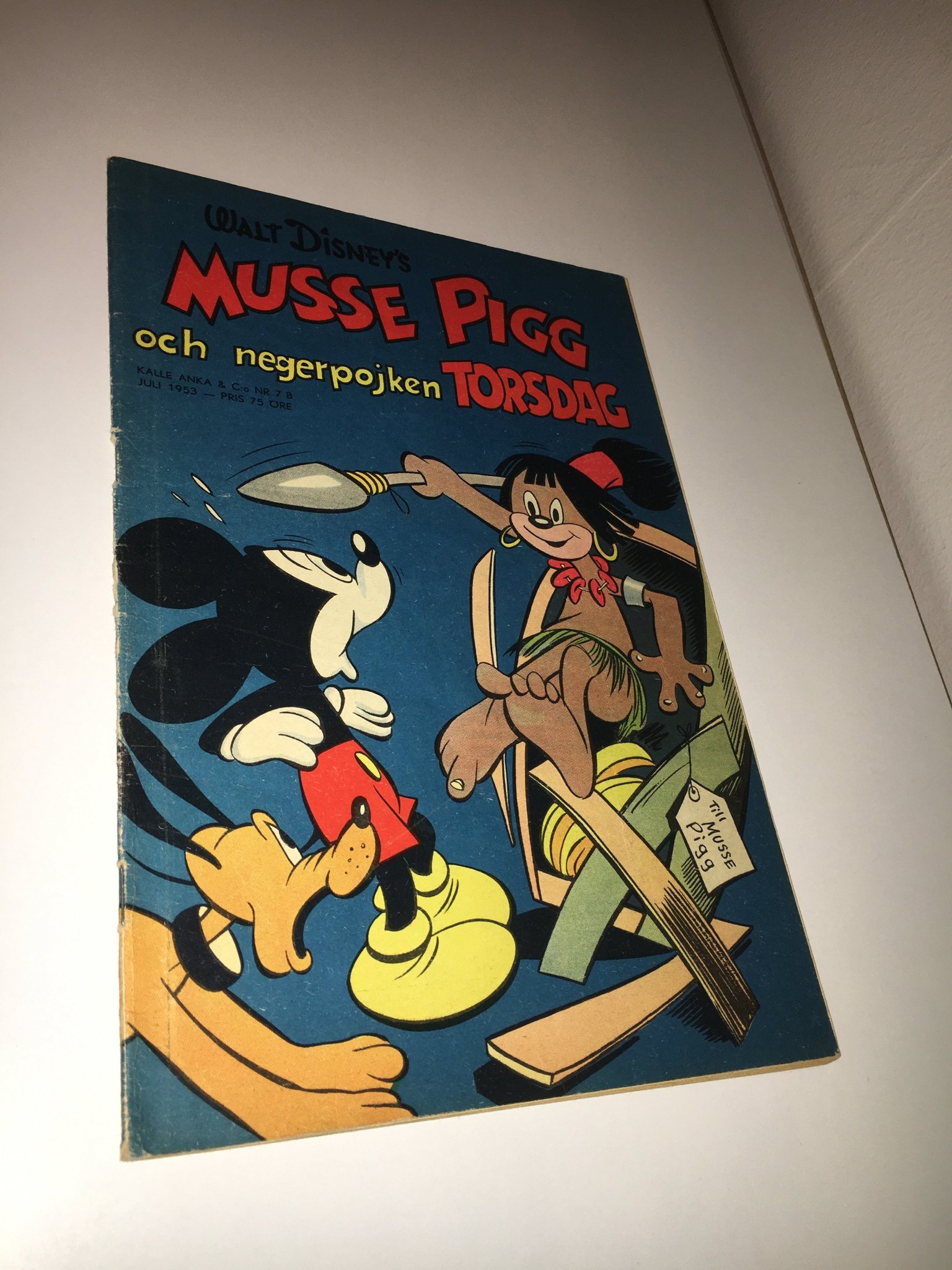 Walt Disney’s Musse Pigg och negerpojken Torsdag Kalle Anka & Co Nr 7 1953
