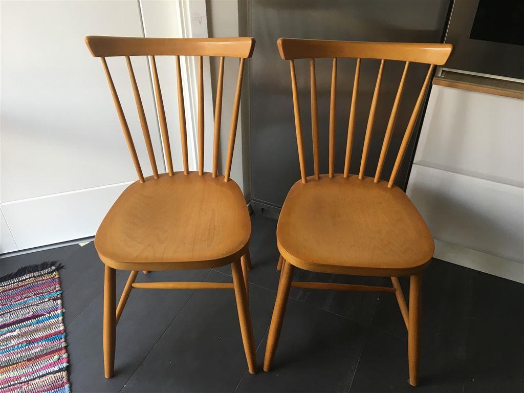 Två pinnstolar stolar retro vintage på tradera.com köksmöbler ...