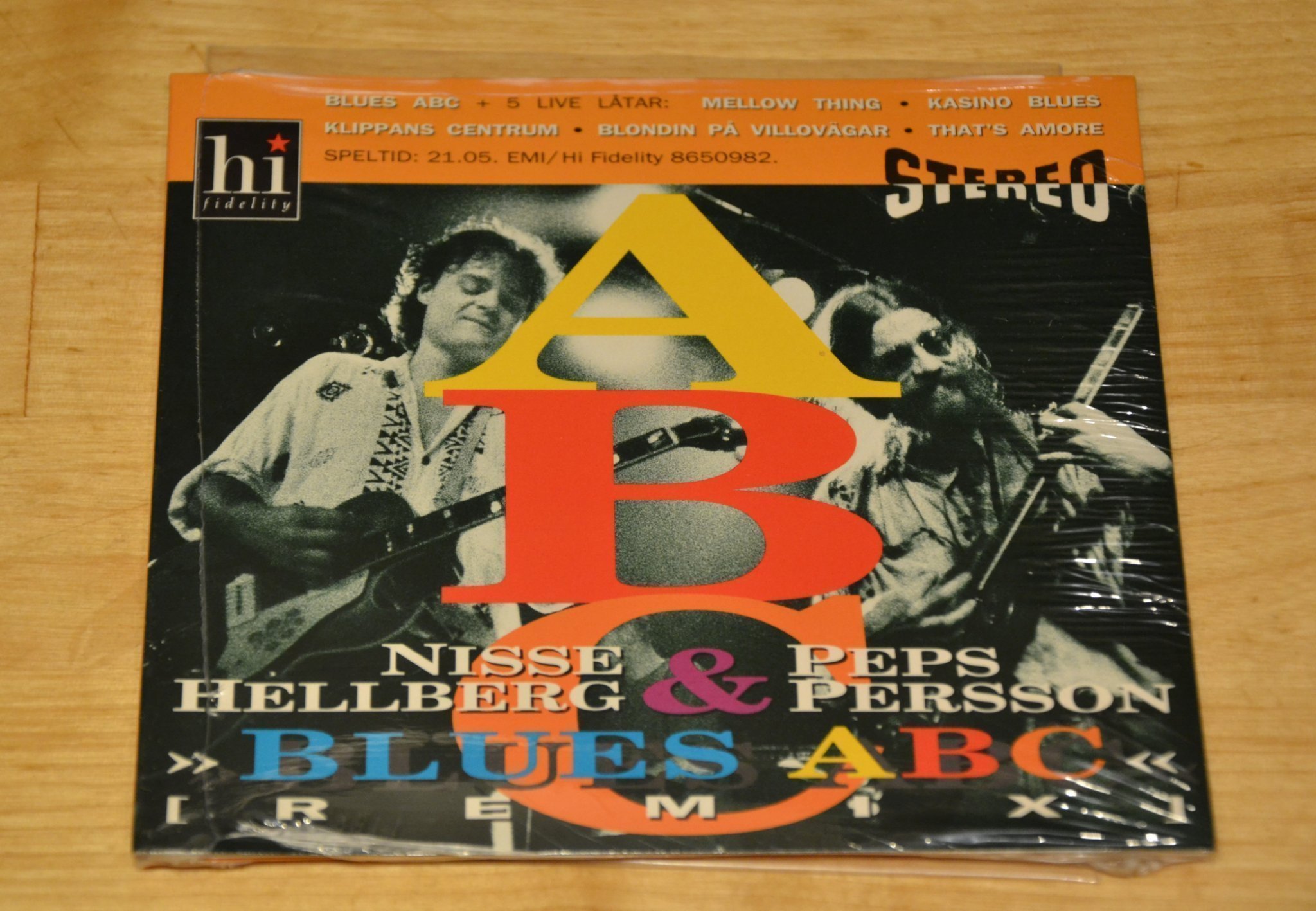 NISSE HELLBERG PEPS PERSSON "BLUES ABC" CD-EP wilmer x