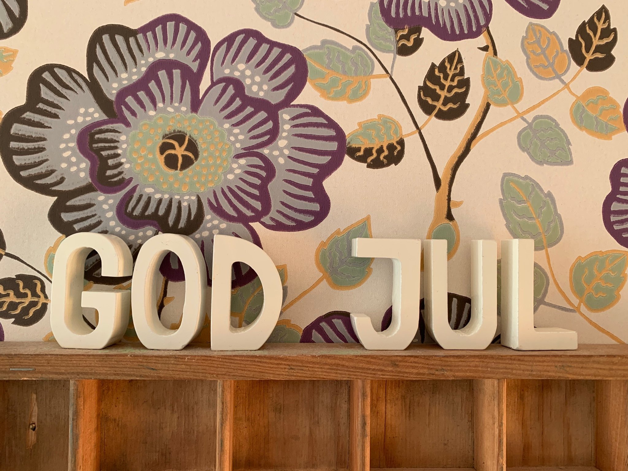 God jul bokstäver julpynt Köp på Tradera (570478569)