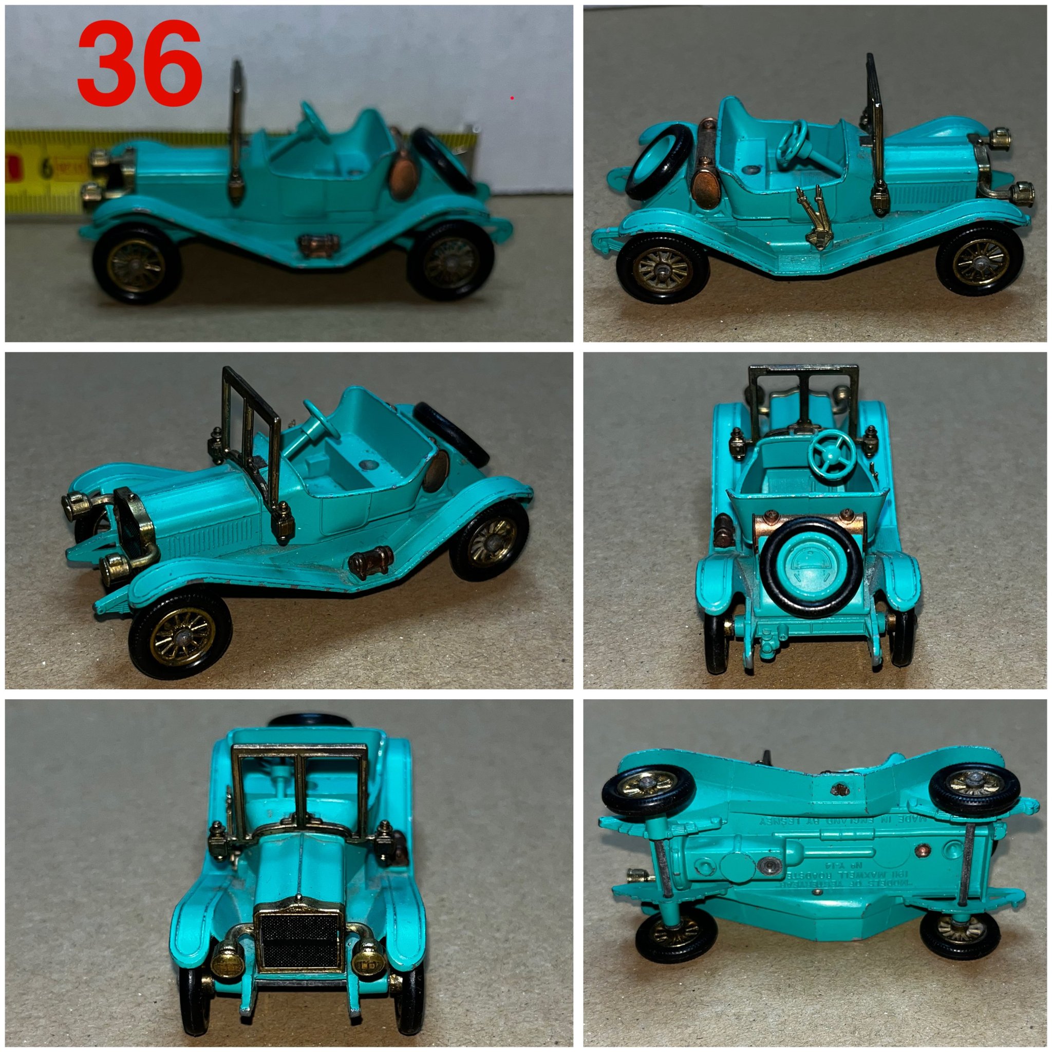 Matchbox Model Of Yesteryear Y-14 1911 Maxwell Roadster , D1-es dobozában