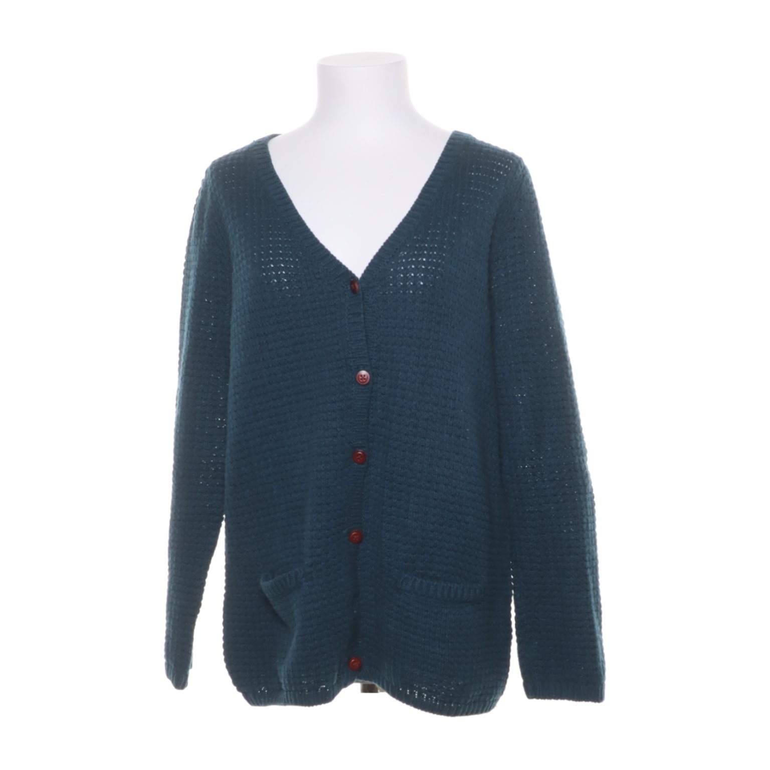 Bric A Brac, Cardigan, Strl: M, Petrol, UllBomull Bric A Brac, Cardigan, Strl: M, Petrol, UllBomull