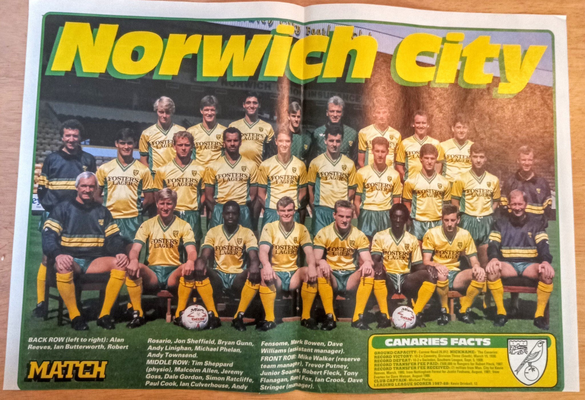 Lagbild Norwich City 1988/89 (439475384) ᐈ Köp på Tradera