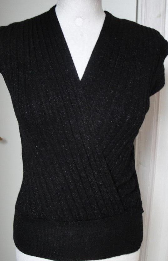 svart glitter topp svart glitter topp