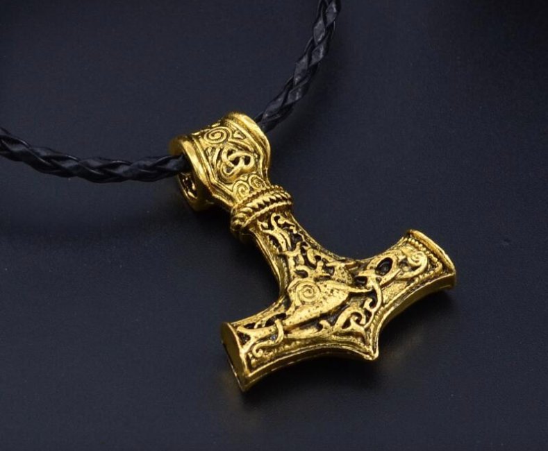 Mjölner Tors Hammare Viking Halsband Smycke Thor's Hammer Necklace