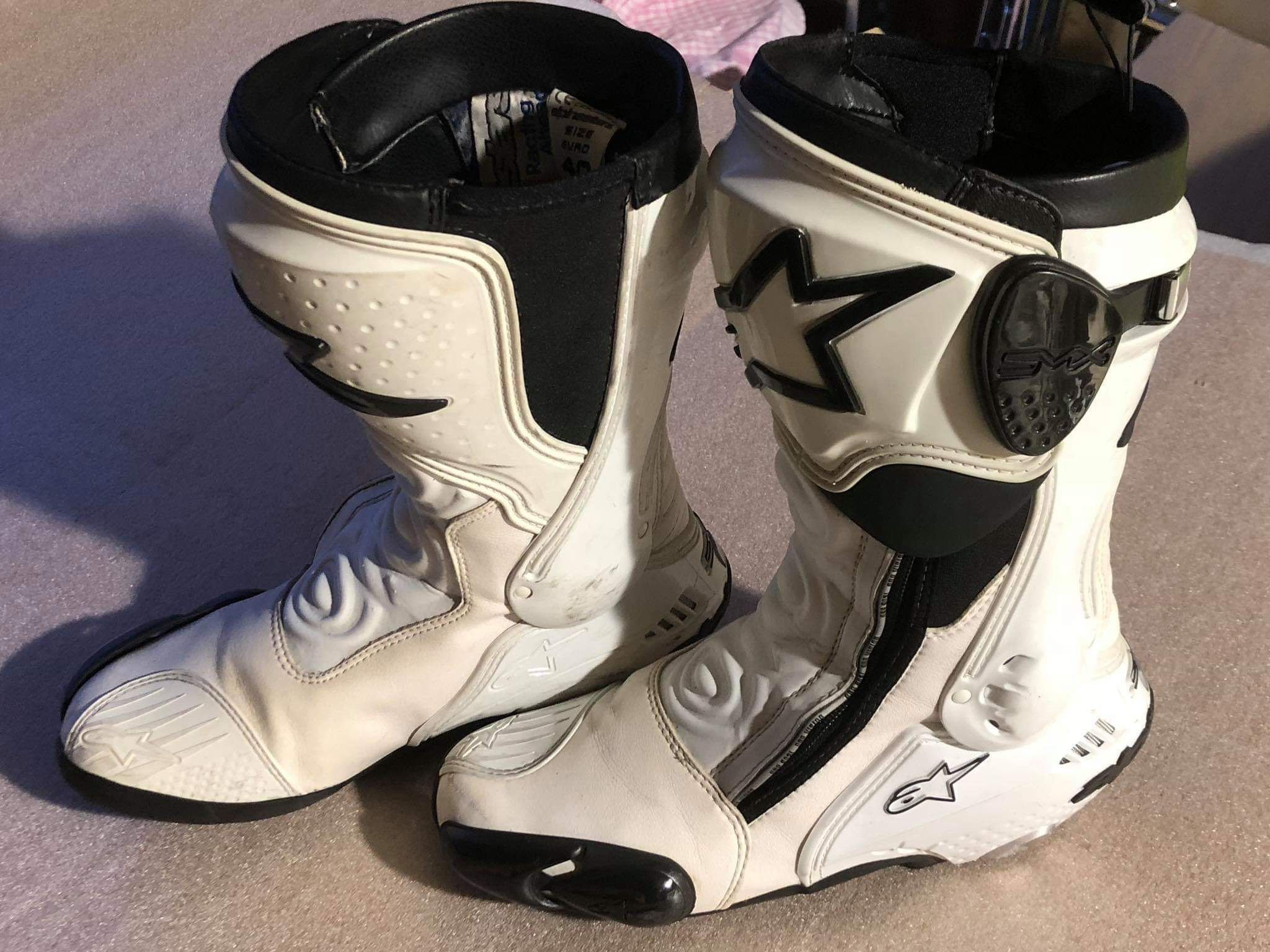 ALPINESTAR, Mc Stövlar, vita stlk. 40 ALPINESTAR, Mc Stövlar, vita stlk. 40