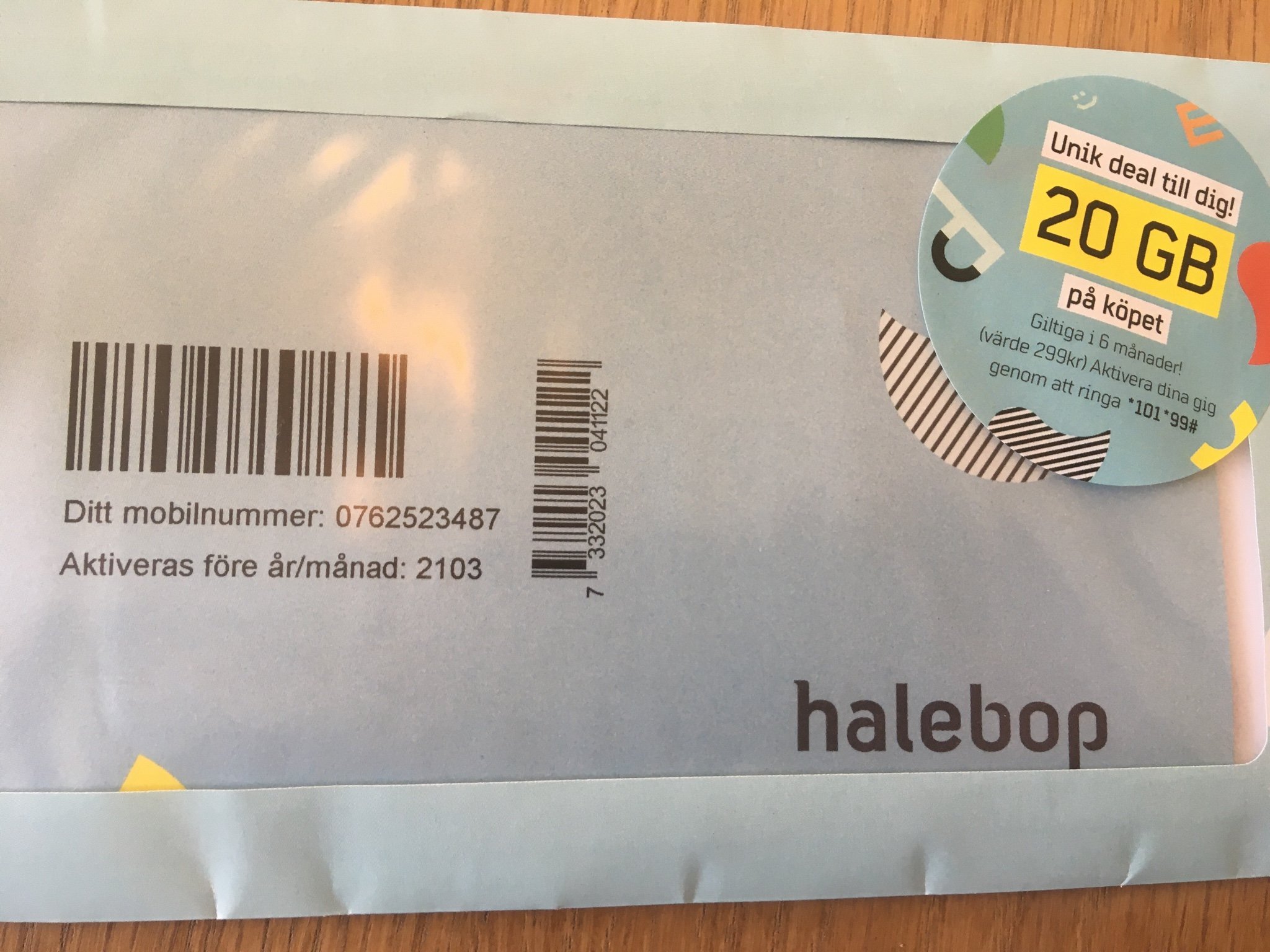 Halebop 20 Gb För 0 Kr