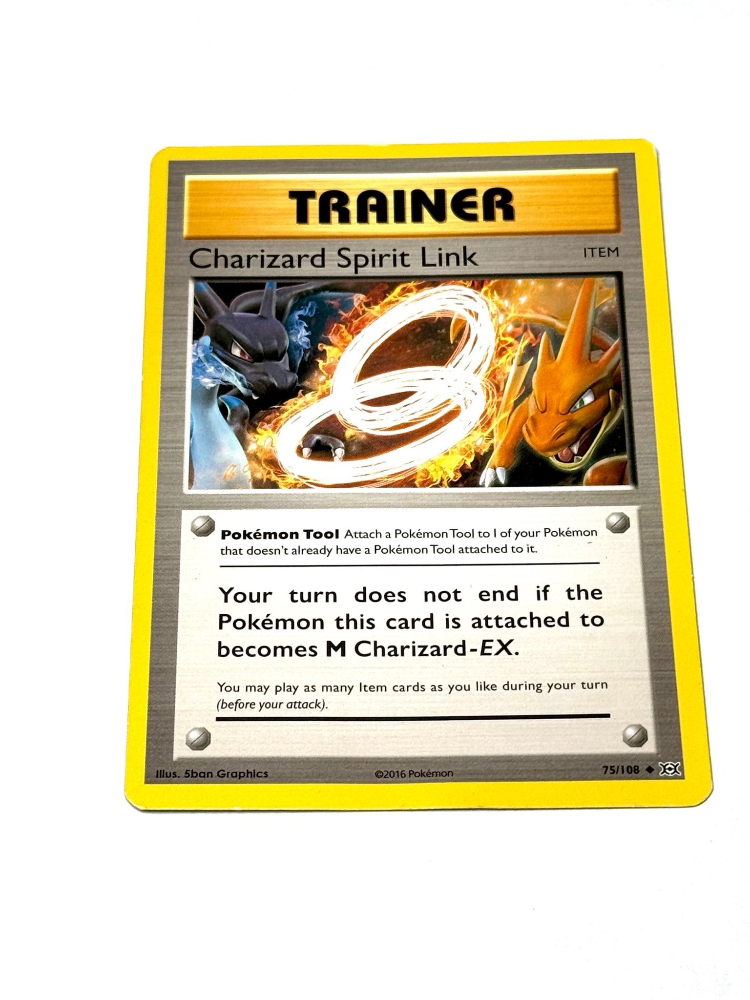 pokemon card trainer charizard spirit link Charizard Spirit Link - 75/108 - Evolutions