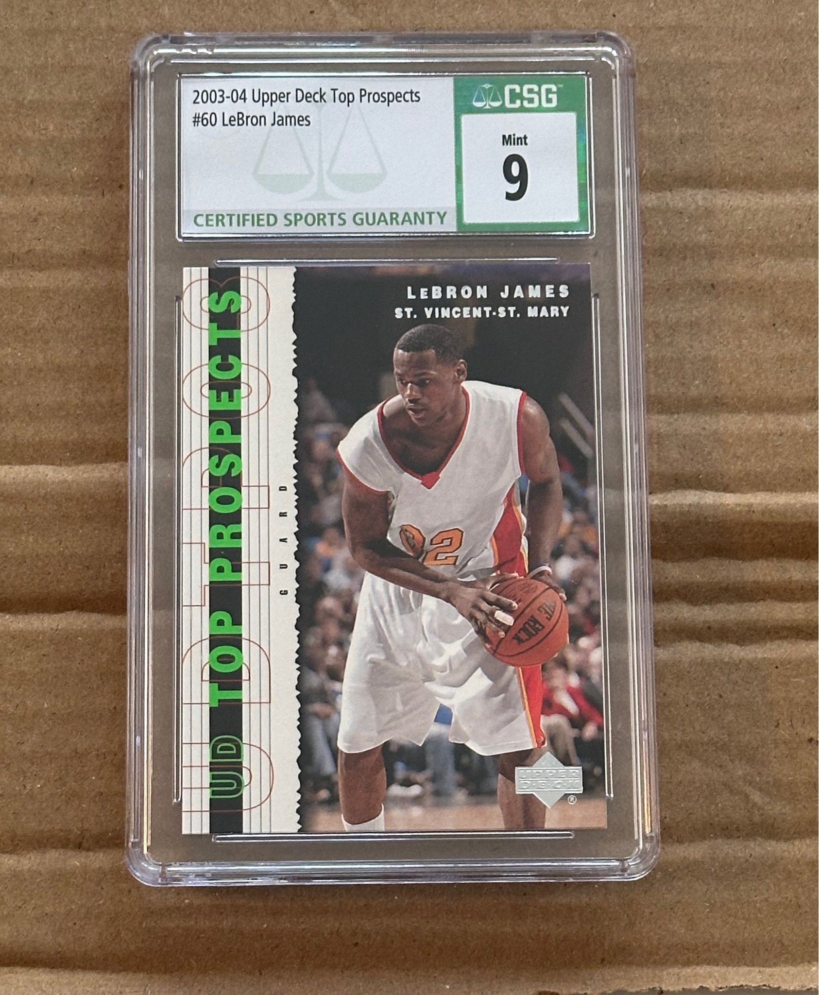 lebron james upper deck top prospects