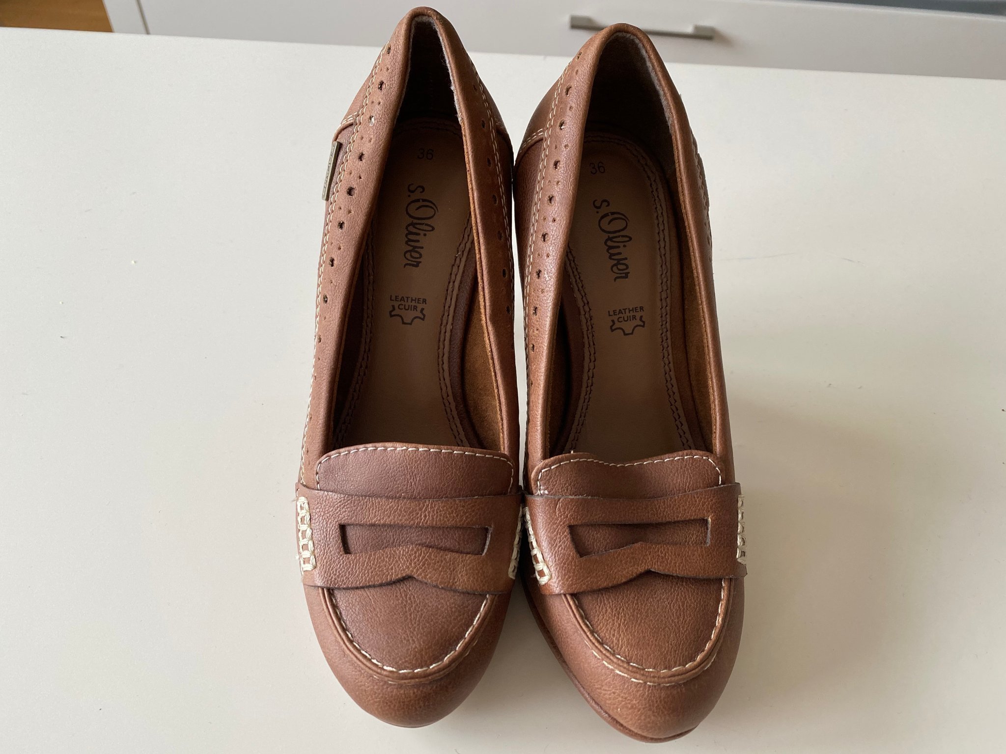 s.Oliver Pumps i cognac färg, storlek 36 s.Oliver Pumps i cognac färg, storlek 36