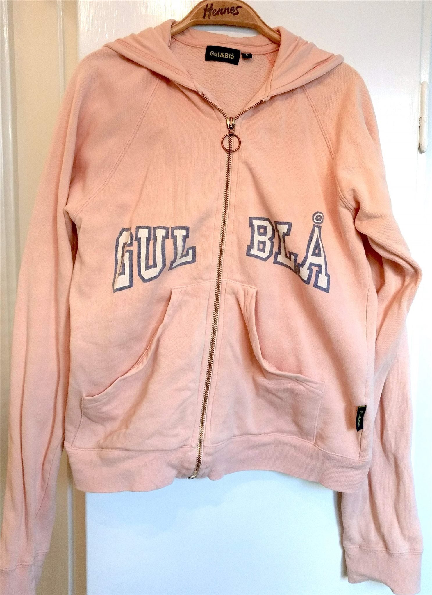 Vintage huvtröja hoodie Gul och Blå, 90 tal, .. (422421312 Vintage huvtröja hoodie Gul och Blå, 90 tal, .. (422421312
