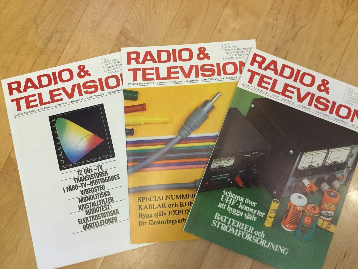 Radio och Television nummer 3,4 och 6 från 1969 Köp på Tradera