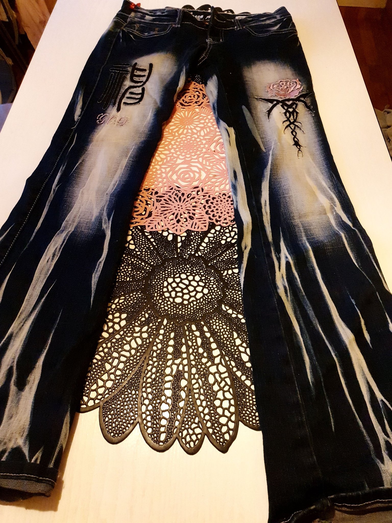 Crazy Age blåa jeans, storlek 38 snygga Köp på Tradera (700272842)