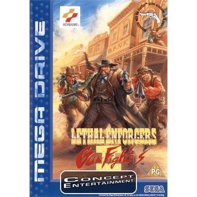 LETHAL ENFORCERS 2 II - GUN FIGHTERS (komplett) till Sega Mega Drive