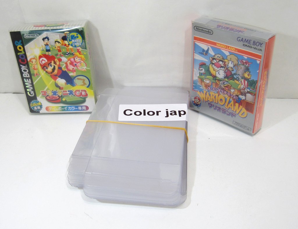 GBC japanska skyddsboxar 5 st, skyddsboxar (GB game boy color stor box)