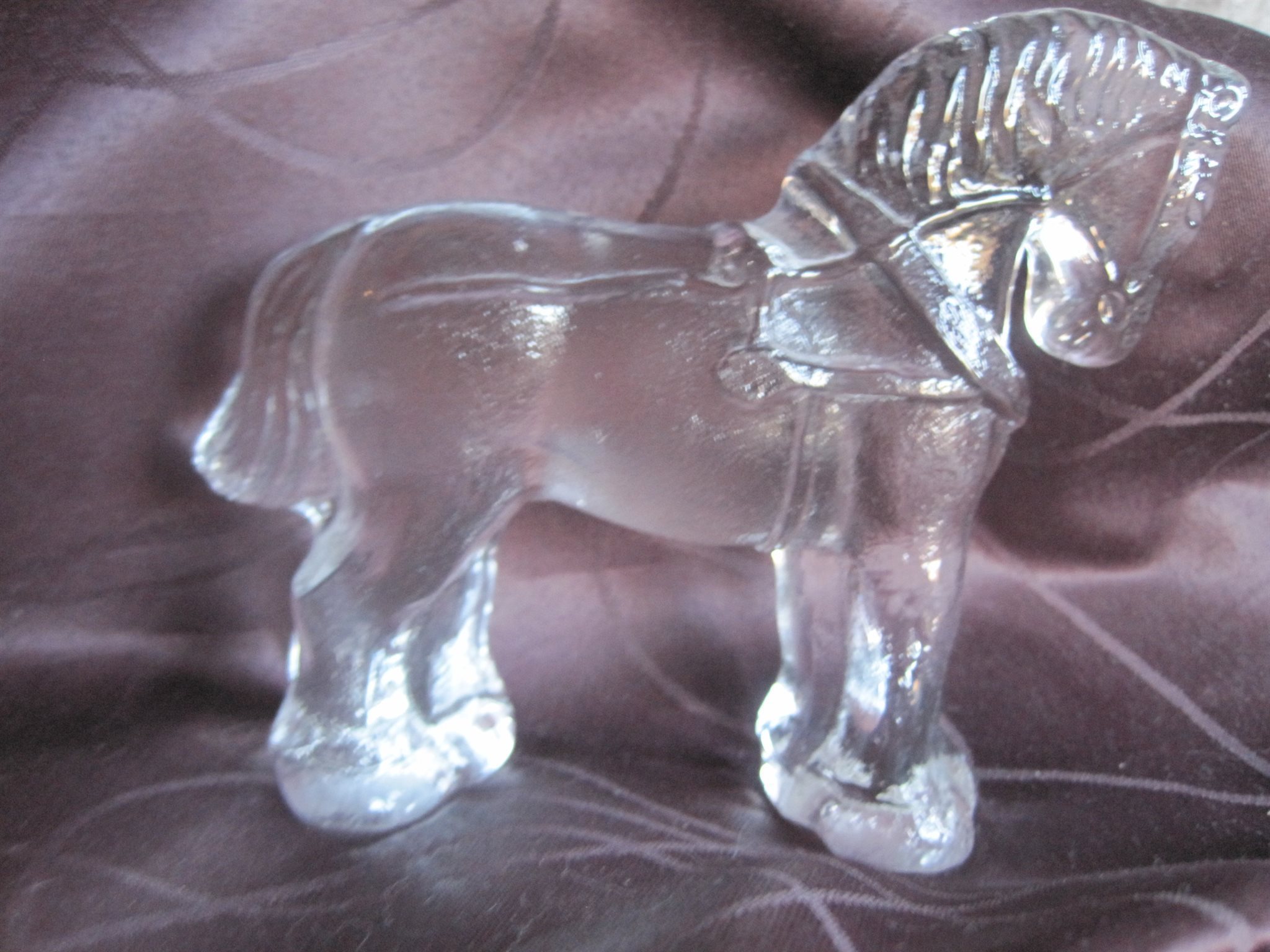 HÃst ardennerhÃst i glas glasbruk retro inredning pÃ¥ tradera.com