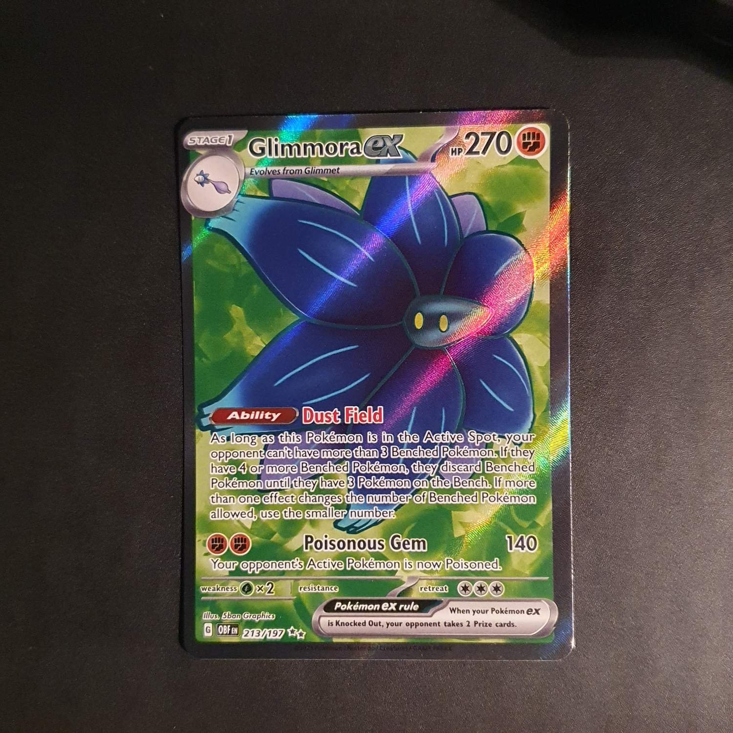 Se produkter som liknar Pokemon Glimmora ex 213/197 O.. p Tradera (704418165) Se produkter som liknar Pokemon Glimmora ex 213/197 O.. p Tradera (704418165)