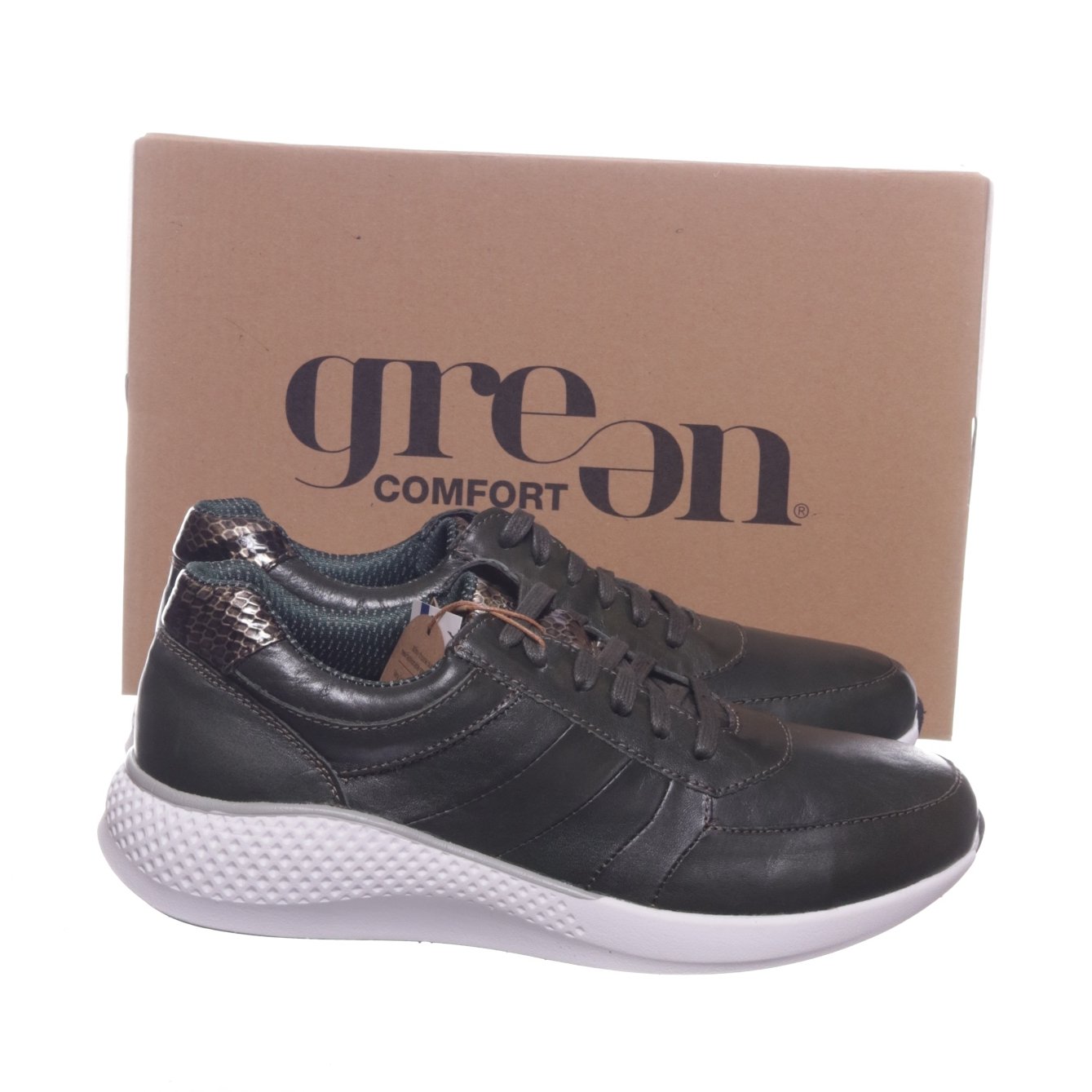 green comfort sneakers