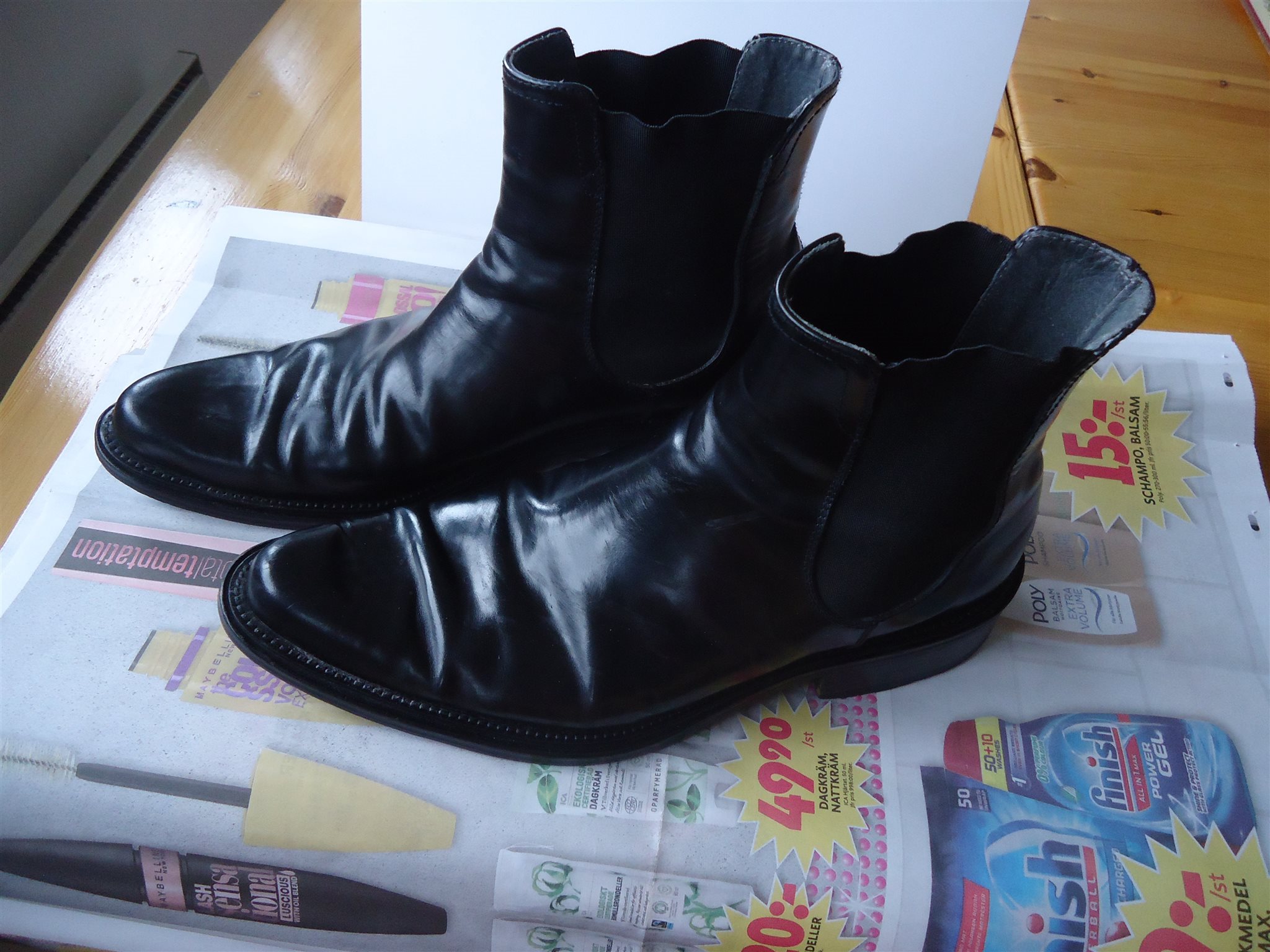 Svarta skor med spetsiga tå boots Made in Italy (334512913 Svarta skor med spetsiga tå boots Made in Italy (334512913