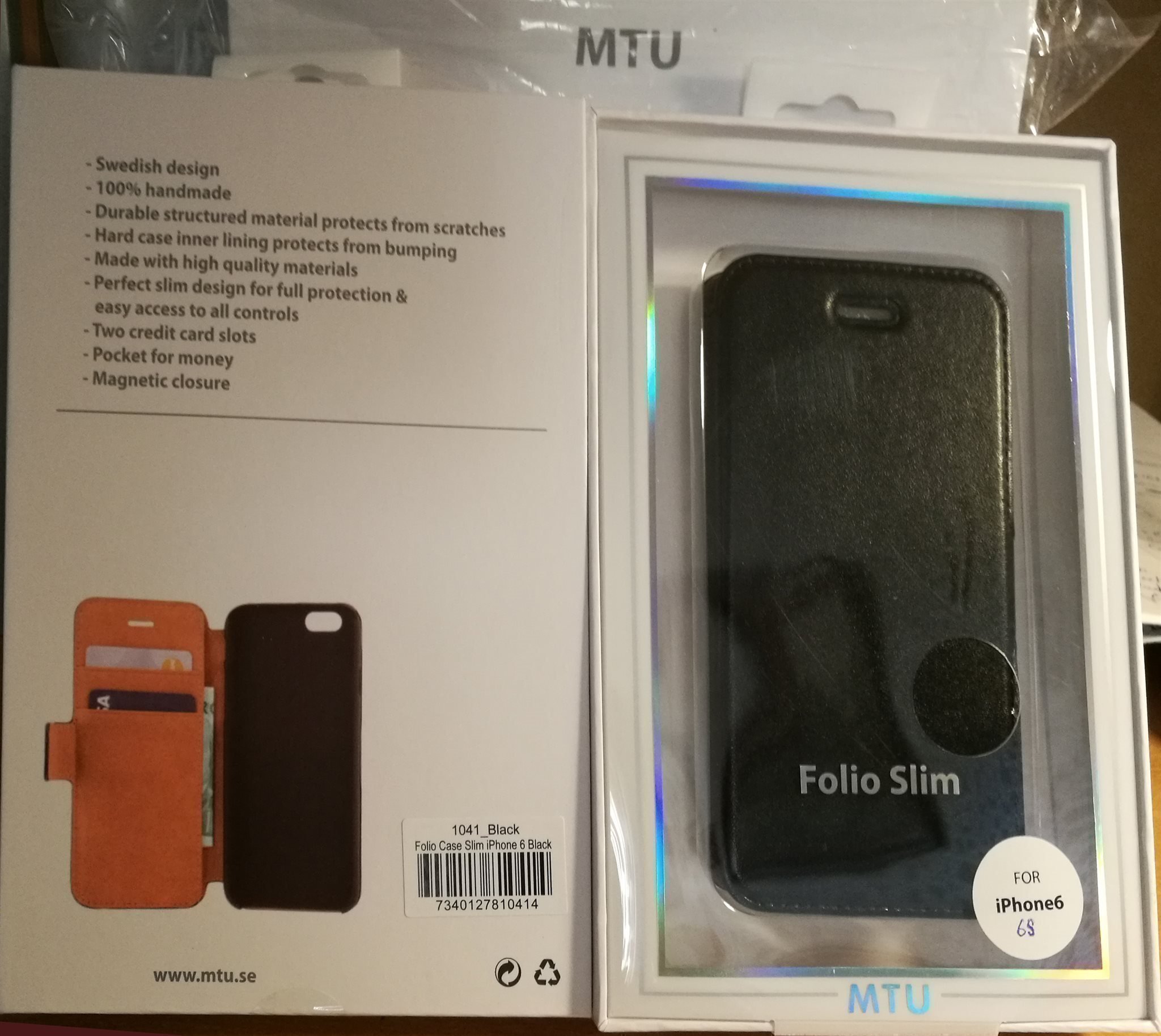 iPhone 6 / 6s PU Leather Flip Case Mobilplånbok
