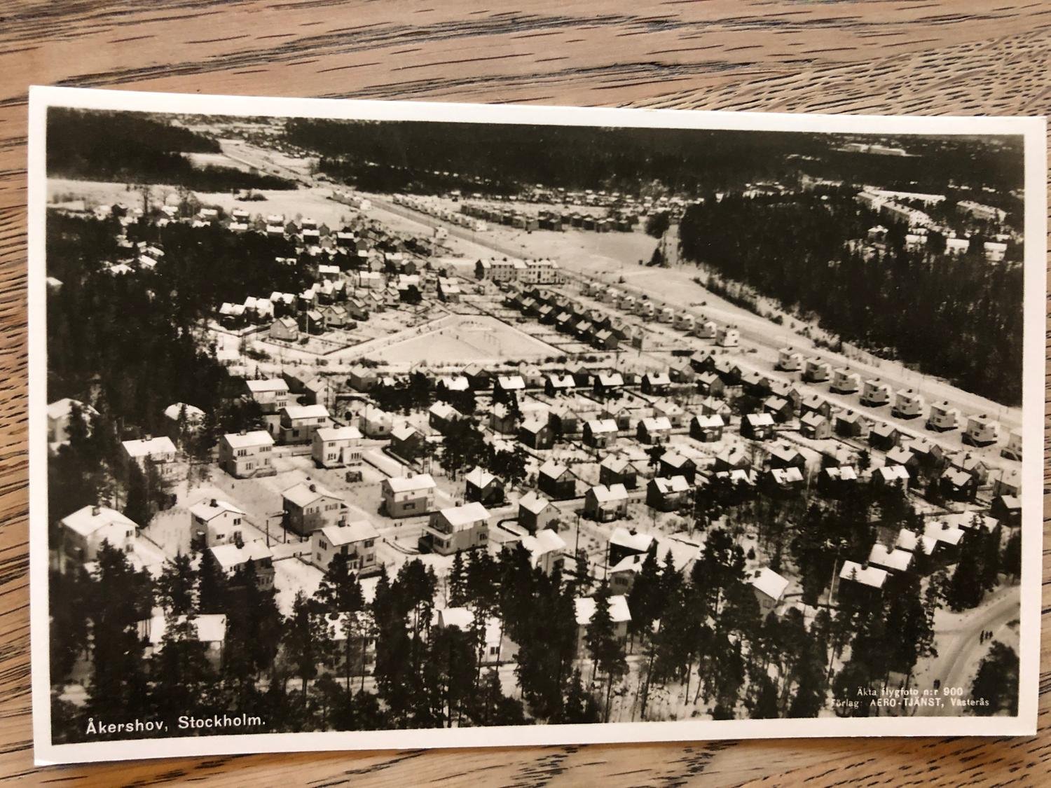 Flygfoto över Åkershov