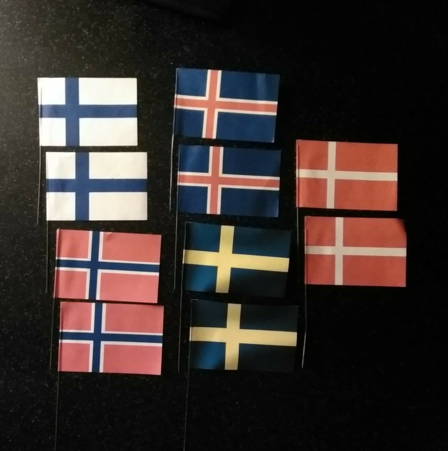 RETRO * NORDENS FLAGGOR * JULGRANSPYNT * FLAGGOR Köp på Tradera