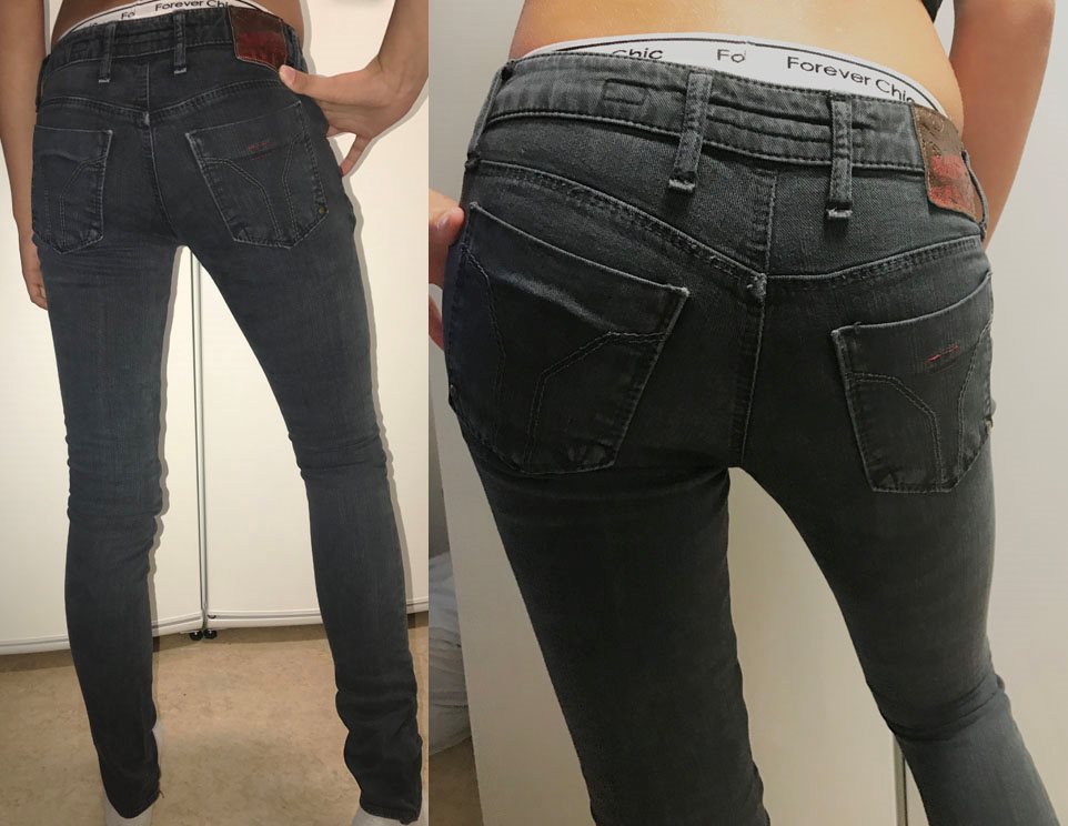 jeans med låg midja jeans med låg midja