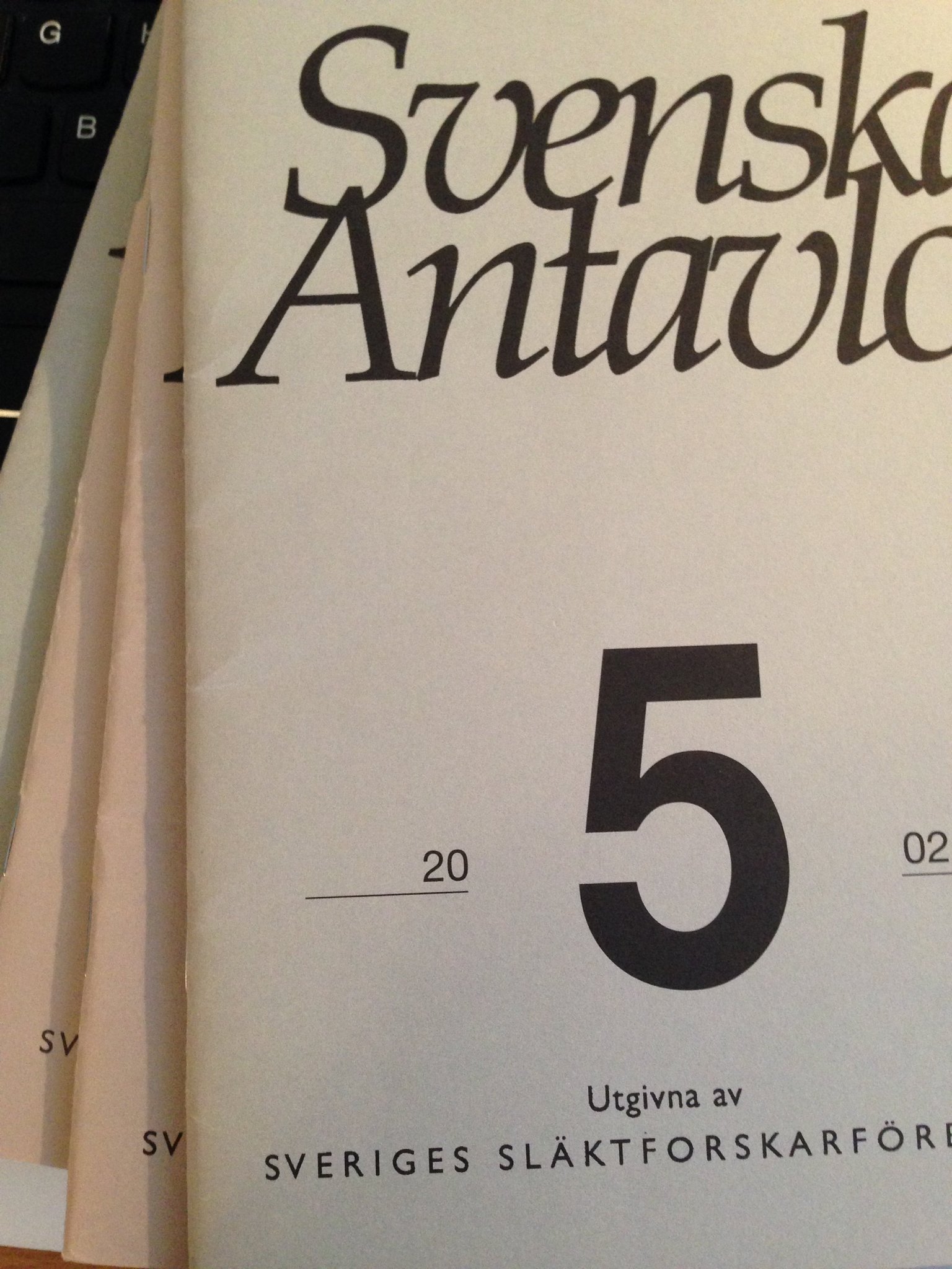 Släktforskning: Svenska Antavlor, 4 häften, 2002-2003