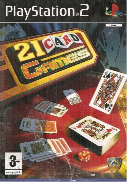 21 CARD GAMES (NY & INPLASTAT PS2 SPEL)