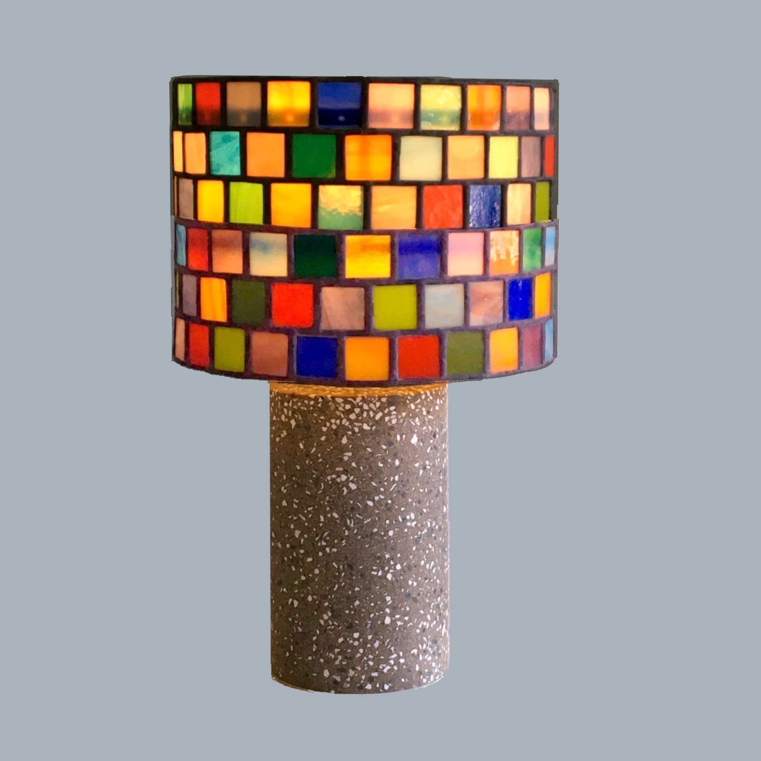 Stained Glass Mosaic Table Lamp (449350659) tiffanylightsbylidia på