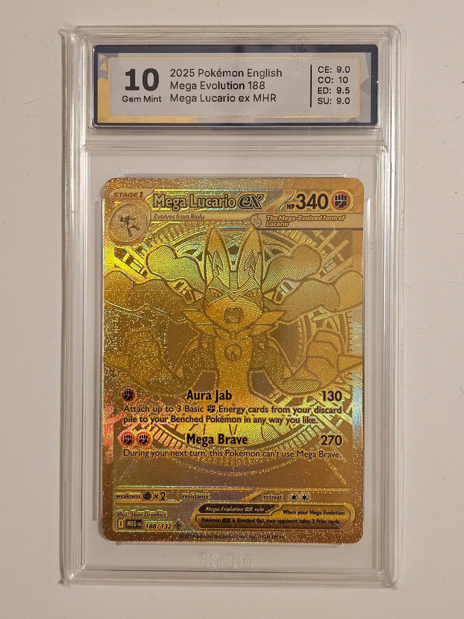 GEM MINT 10 MEGA LUCARIO EX sar Who doesn't love a Gem Mint 10 ✨