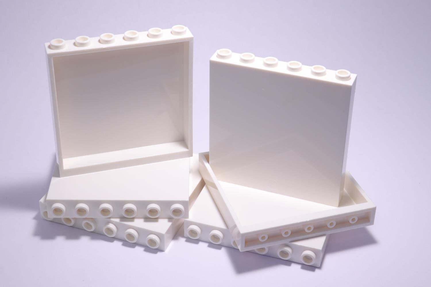 LEGO paket med 6 st 59349 White / Vit Panel