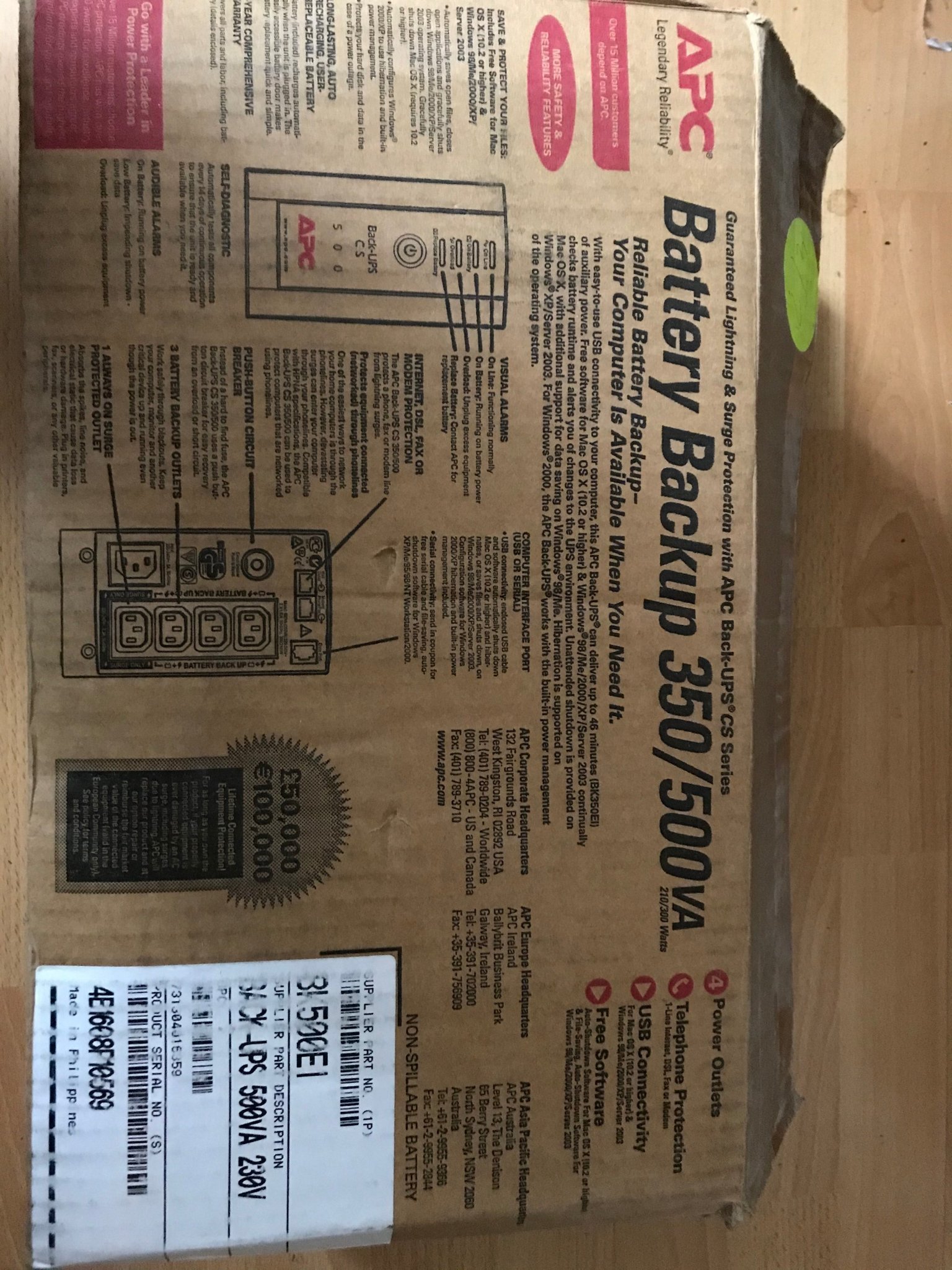 APC Back-UPS CS 350