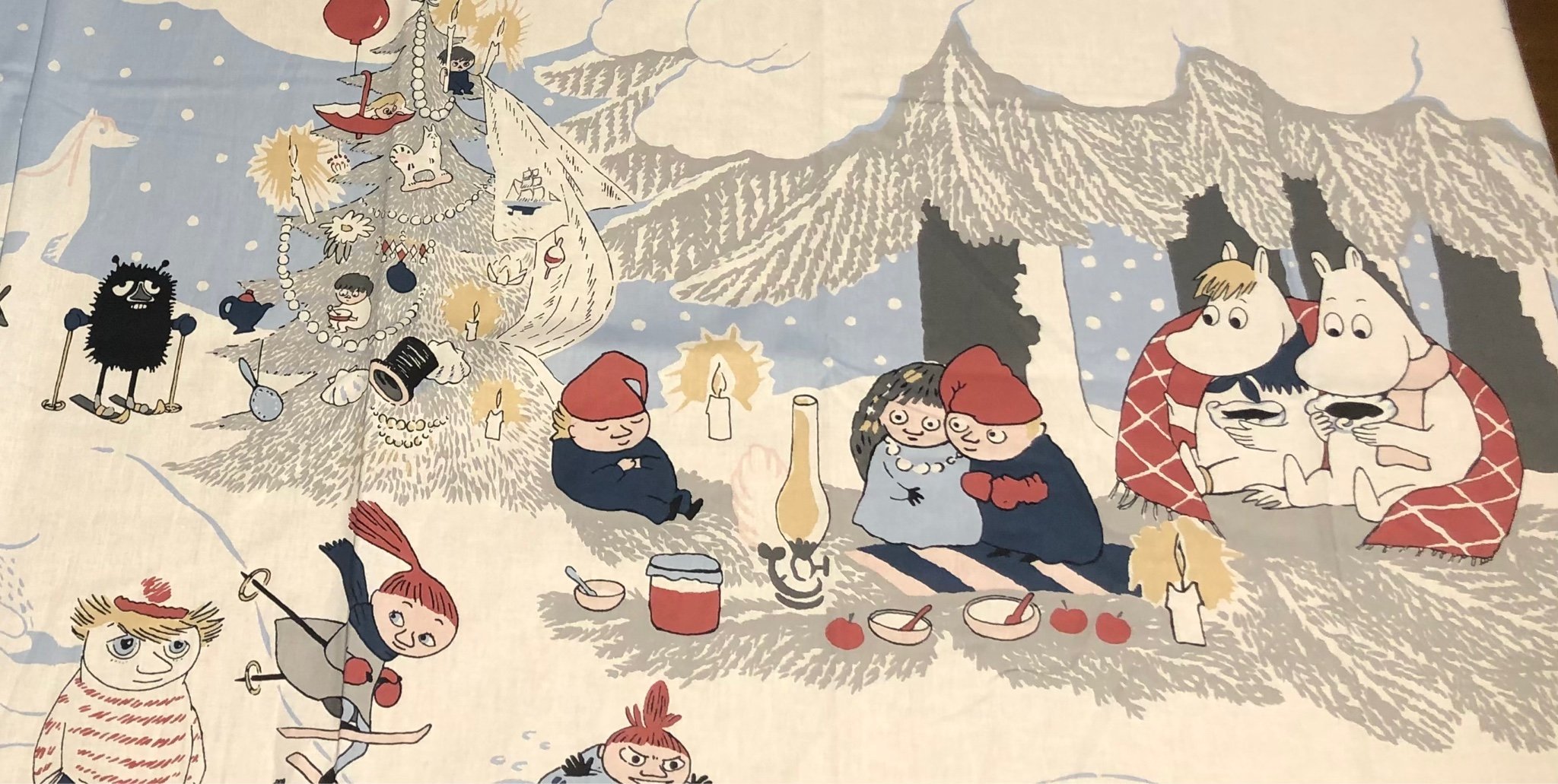 Se produkter som liknar Mumin bomullstyg stuvbit jul.. på Tradera