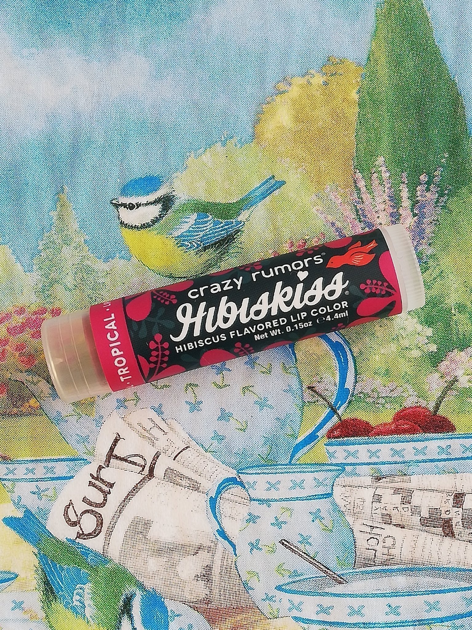 Tinted Lip balm CRAZY RUMORS HIBISKISS "TROPICAL" LILA EKO VEGAN SOMMARFYND!
