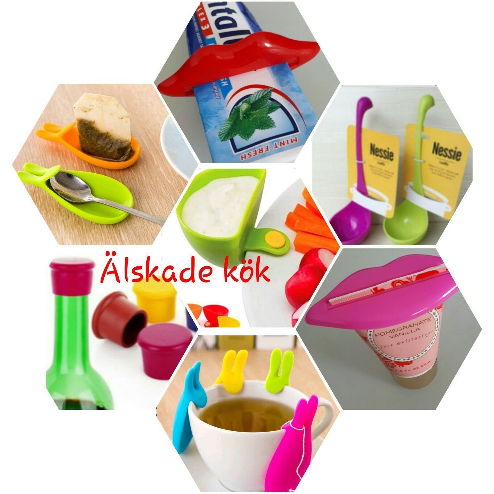 Ge bort en present paket korg Ãlskade kök perfekt julklapp. 6 nya