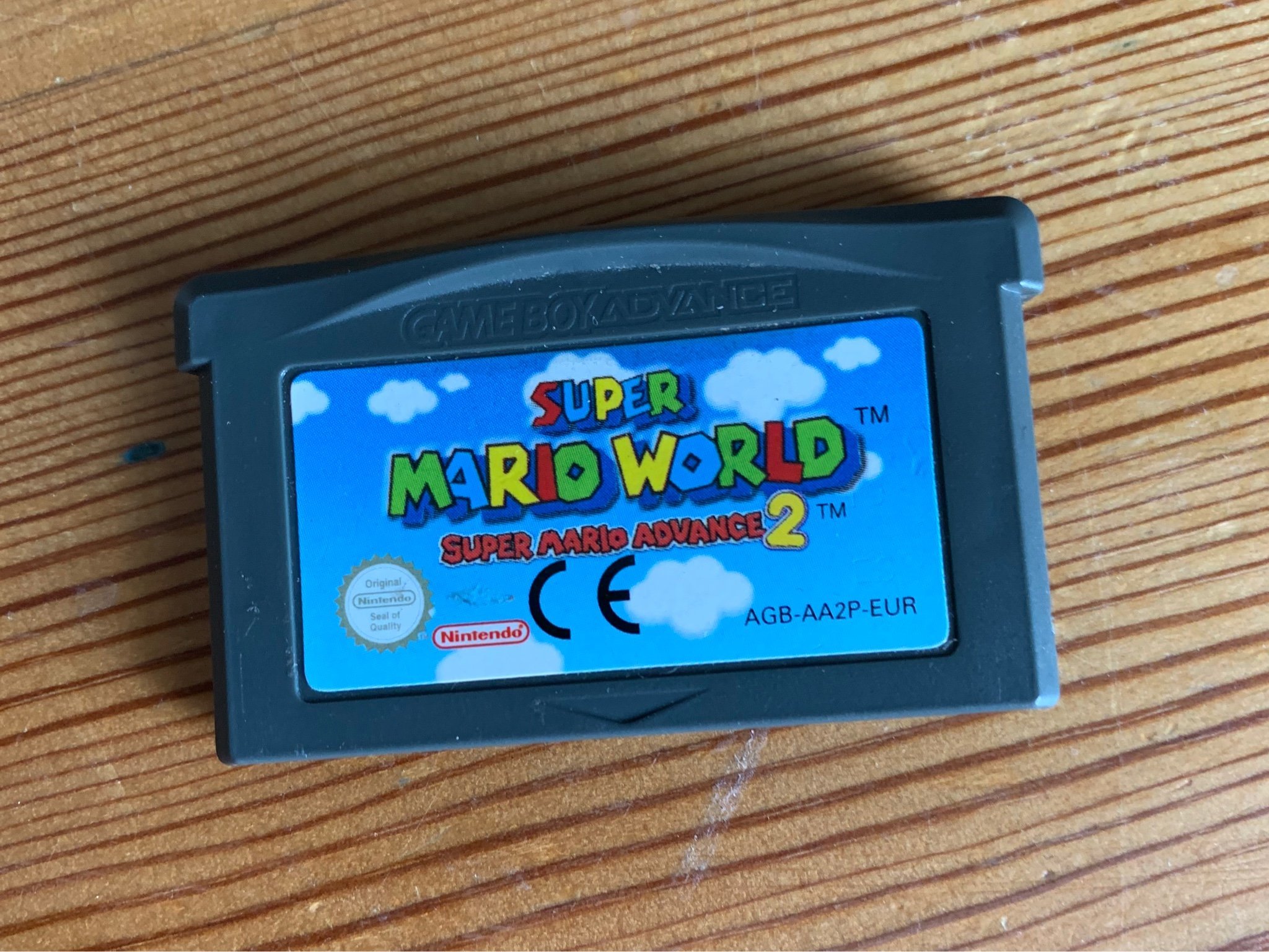 nintendo-gameboy-advance-super-mario-world-game-408317310-k-p-p-tradera
