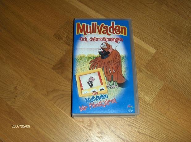 Video film - Mullvaden och översvämningen - tecknat, tecknad film på VHS