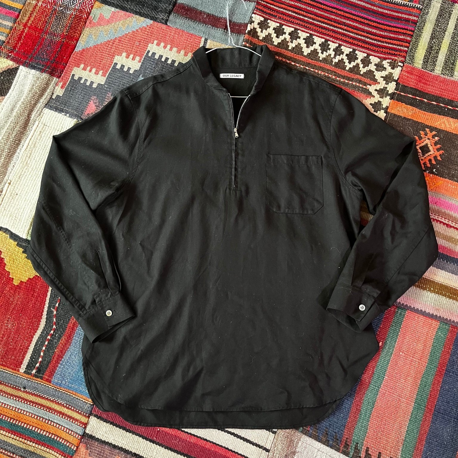 our legacy shawl zip shirt