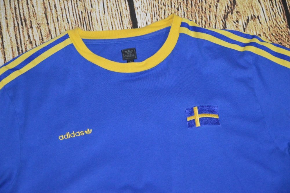 Sverige tröja Adidas L bomull (405436460) ᐈ Köp på Tradera
